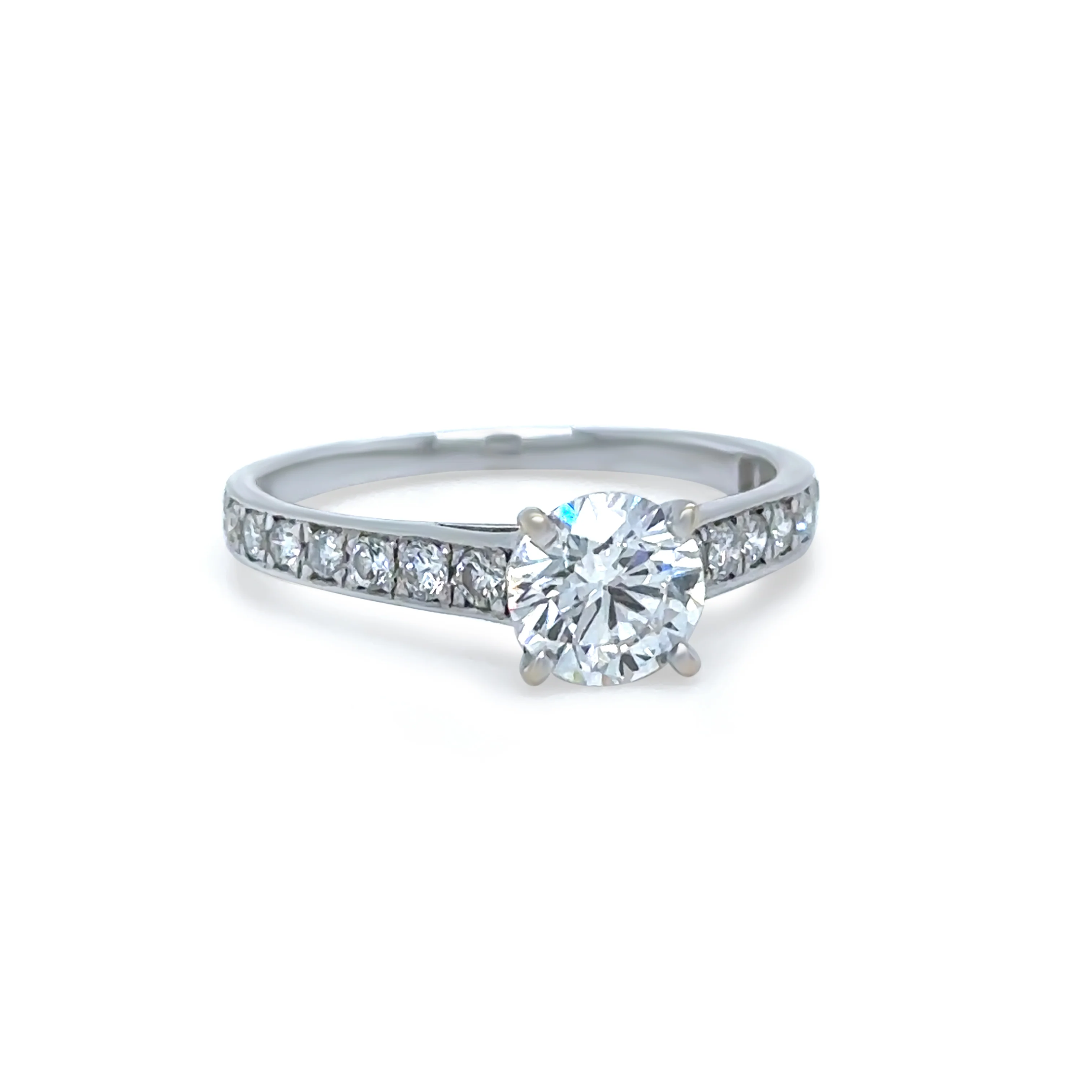 GIA 18ct White Gold Diamond Engagement Ring 1.47ct 2.31g - Image 3