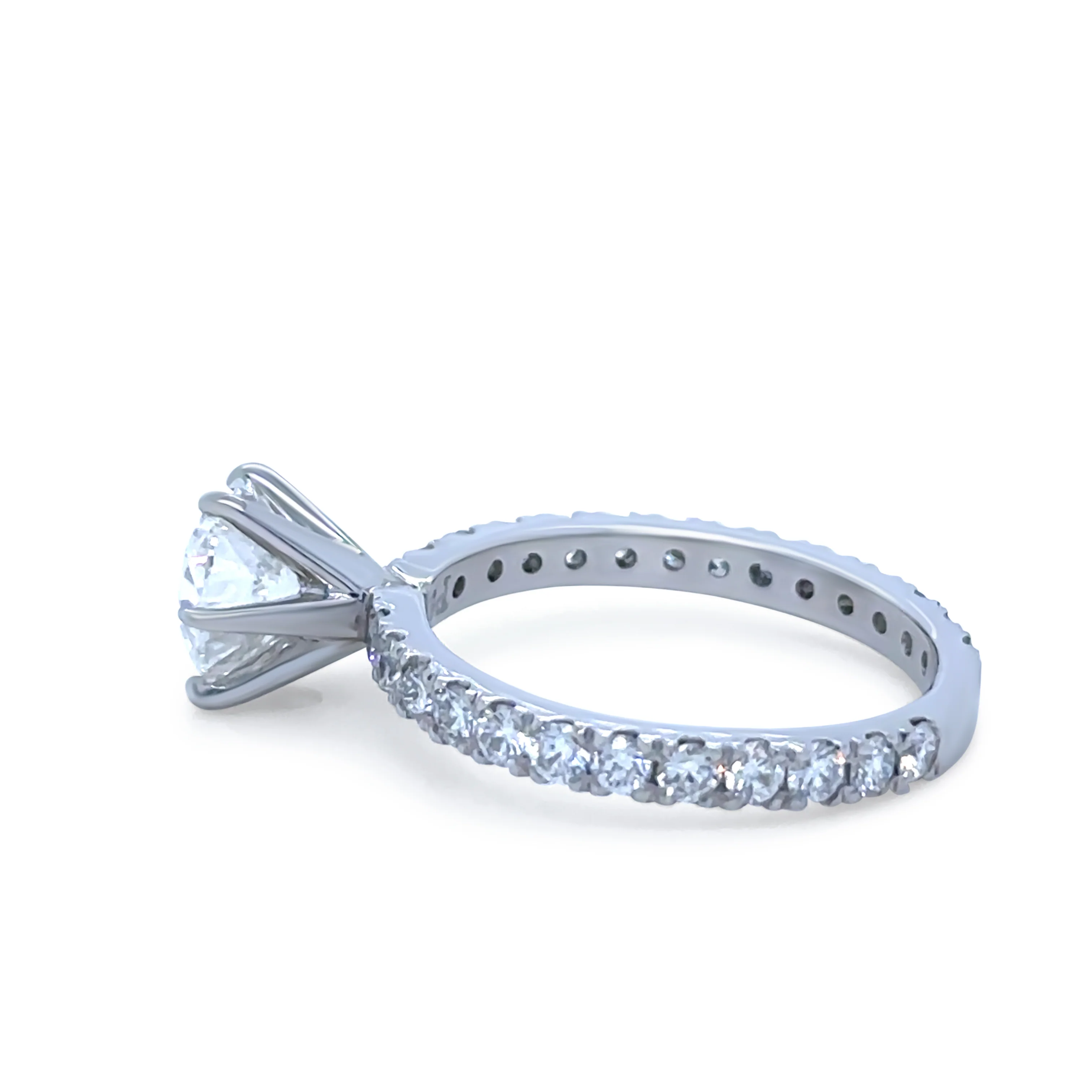 GIA Platinum Diamond Engagement Ring 2.1ct - Image 3