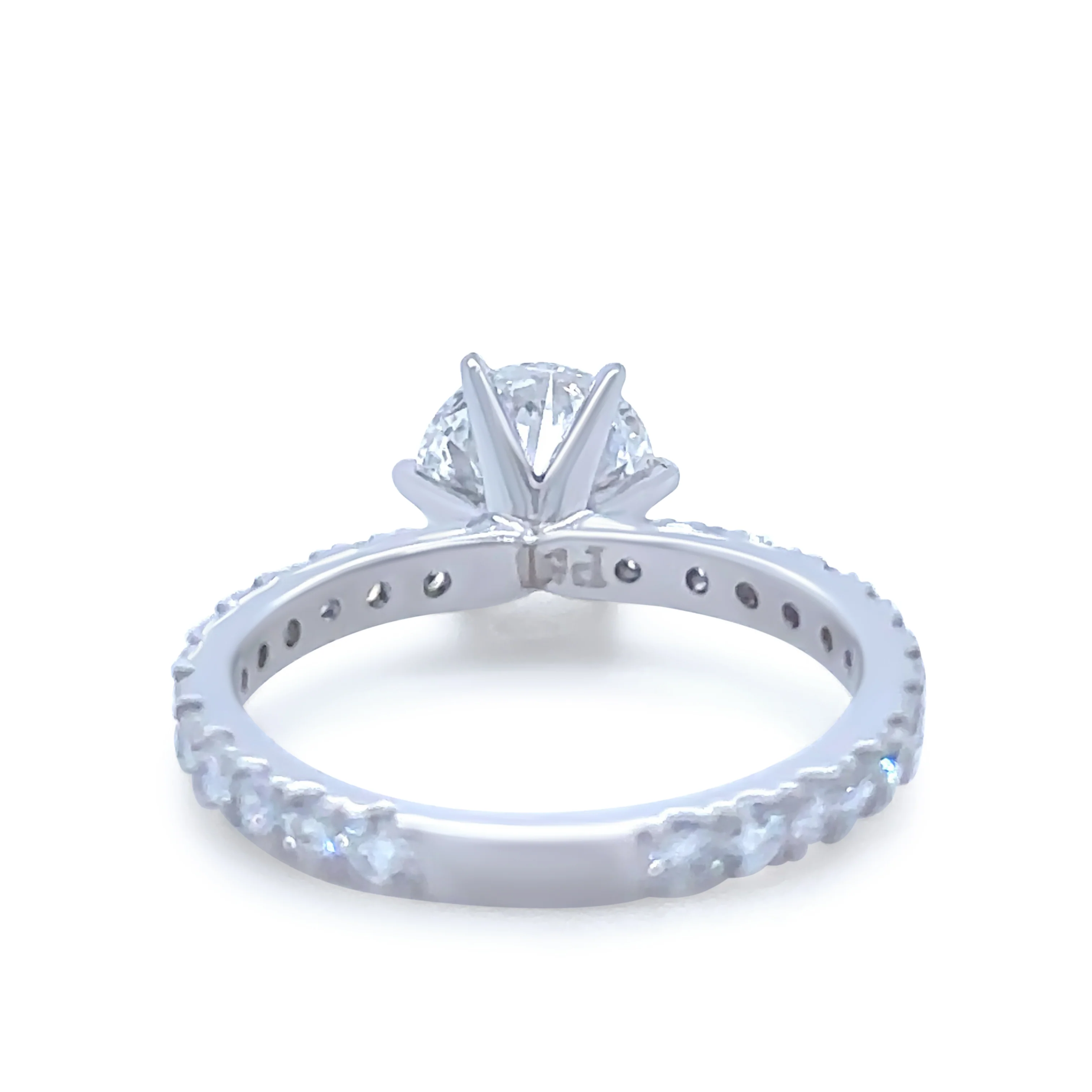GIA Platinum Diamond Engagement Ring 2.1ct - Image 7