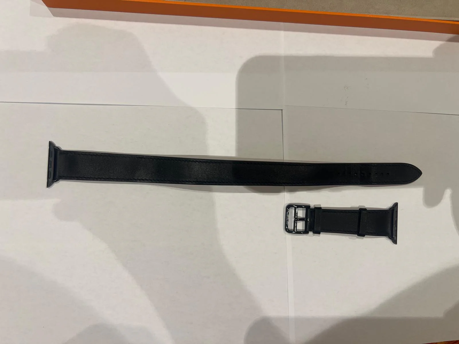 Hermès Double Tour 41mm Attelage Apple Watch Band (Black) - Image 7