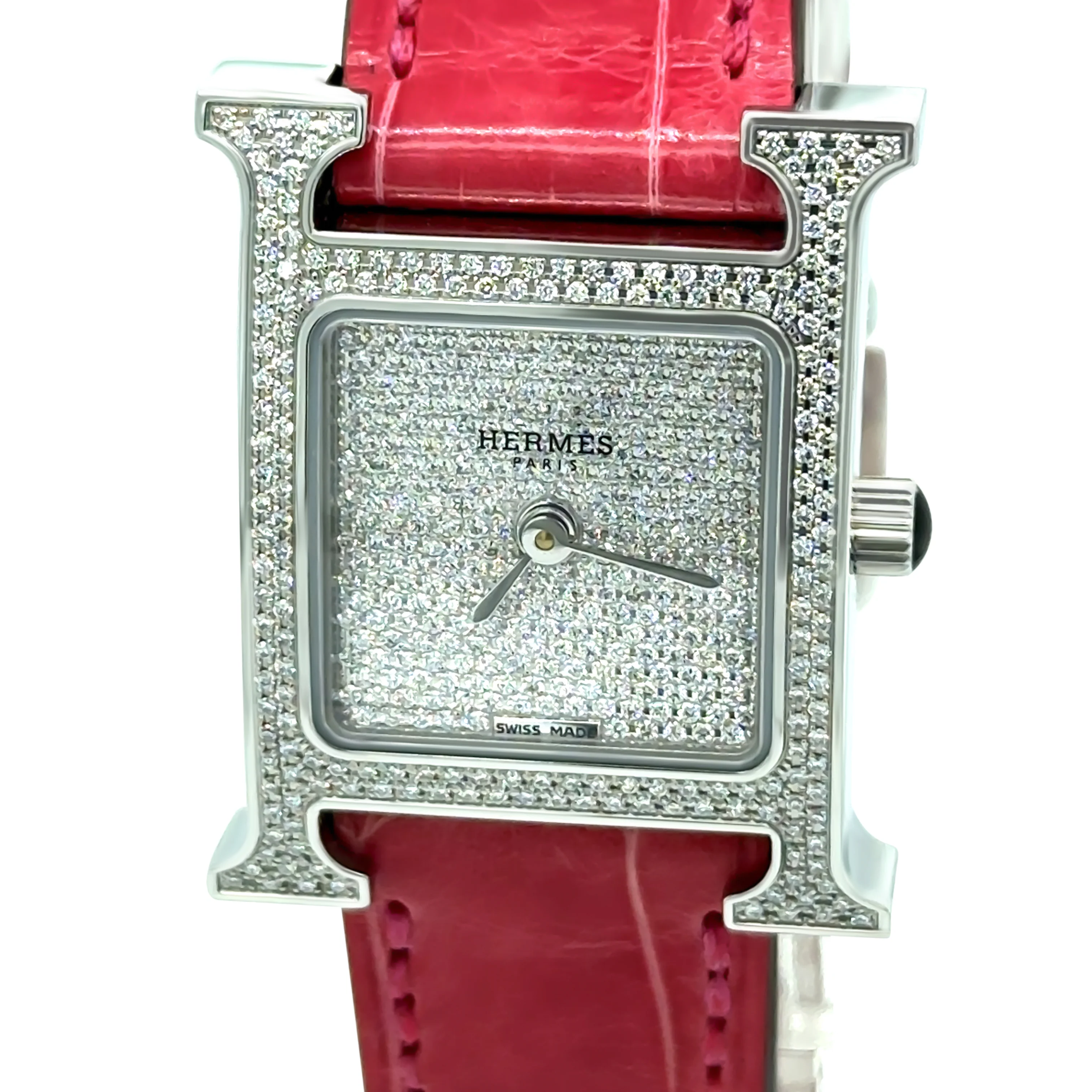 Hermès Heure H Diamond Watch Small Model 25mm - Image 3