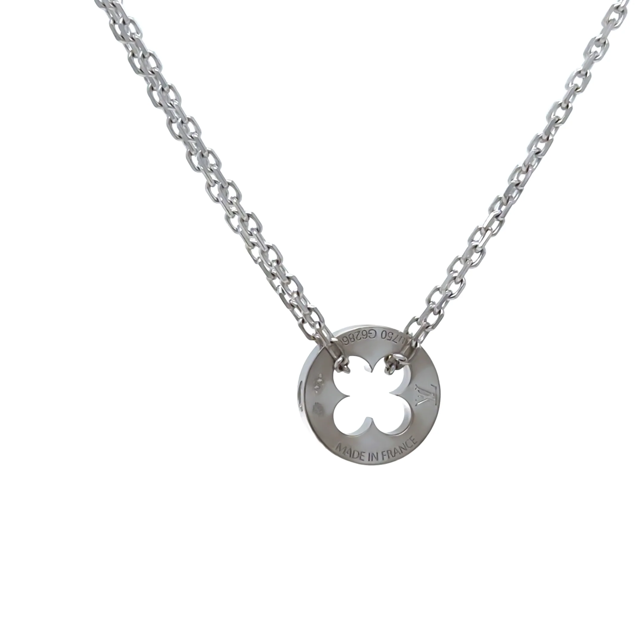 Louis Vuitton 18ct White Gold Empreinte Chain Bracelet 6.2g - Image 3
