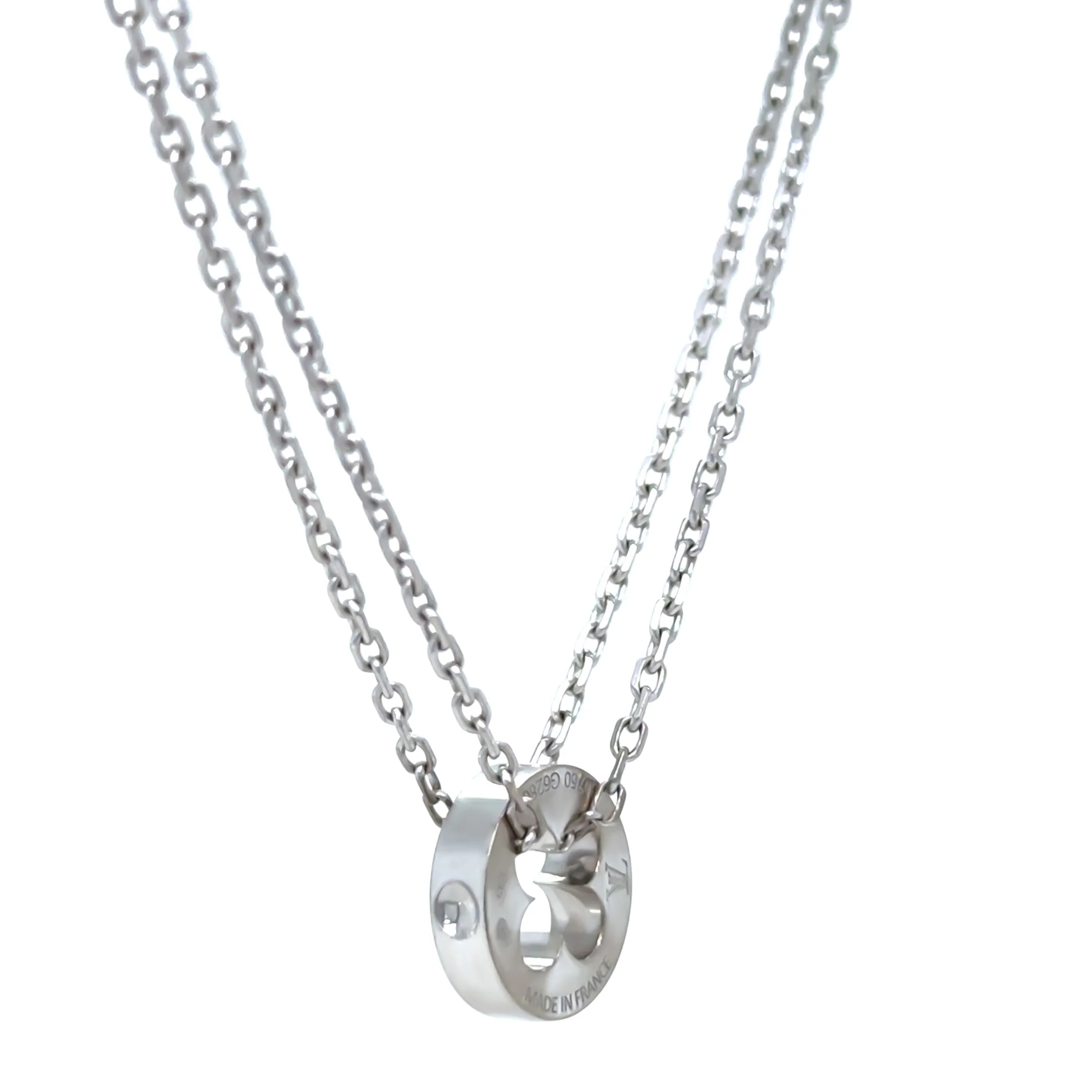 Louis Vuitton 18ct White Gold Empreinte Chain Bracelet 6.2g - Image 5