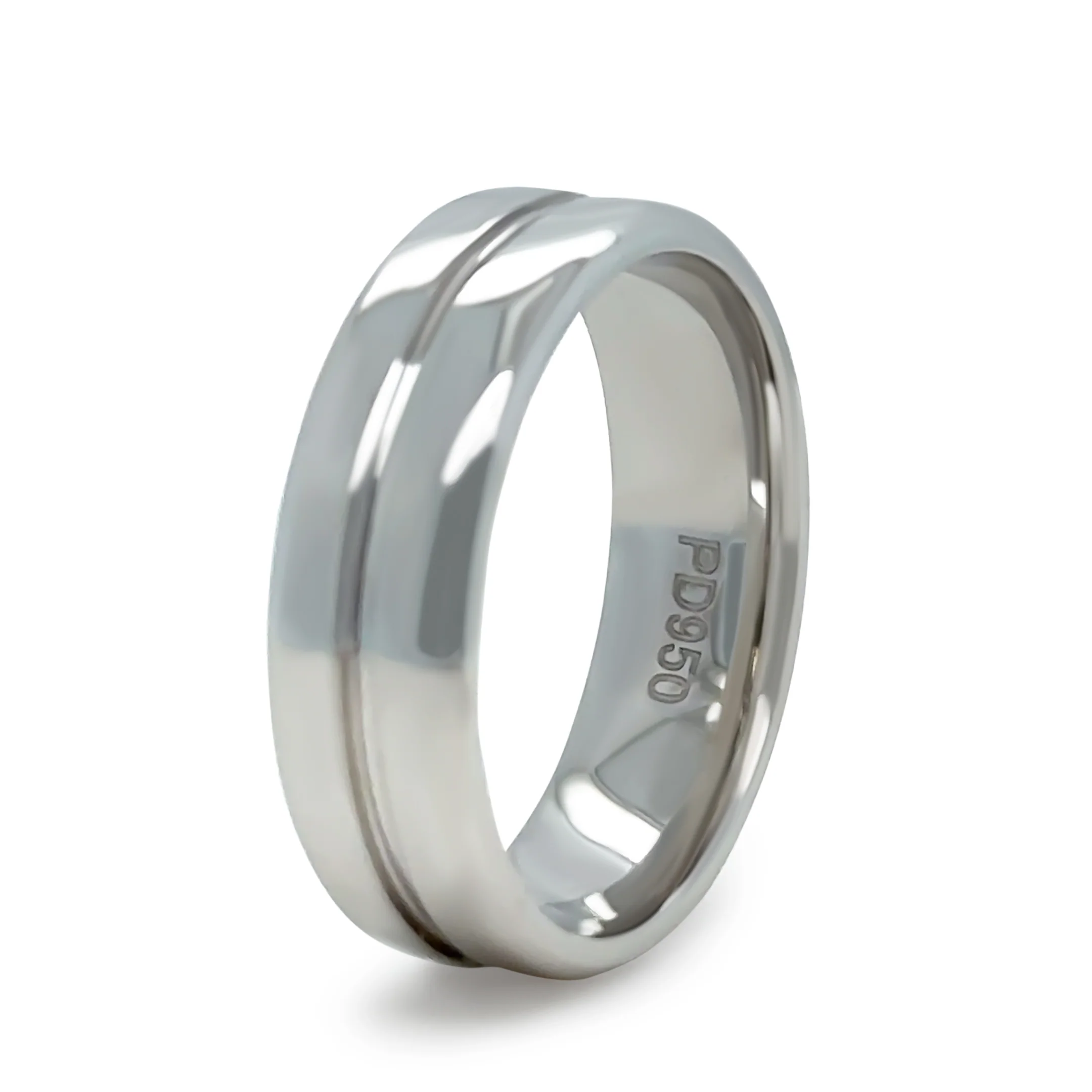 Men’s 950 Palladium Wedding Band 7.3g - Image 5