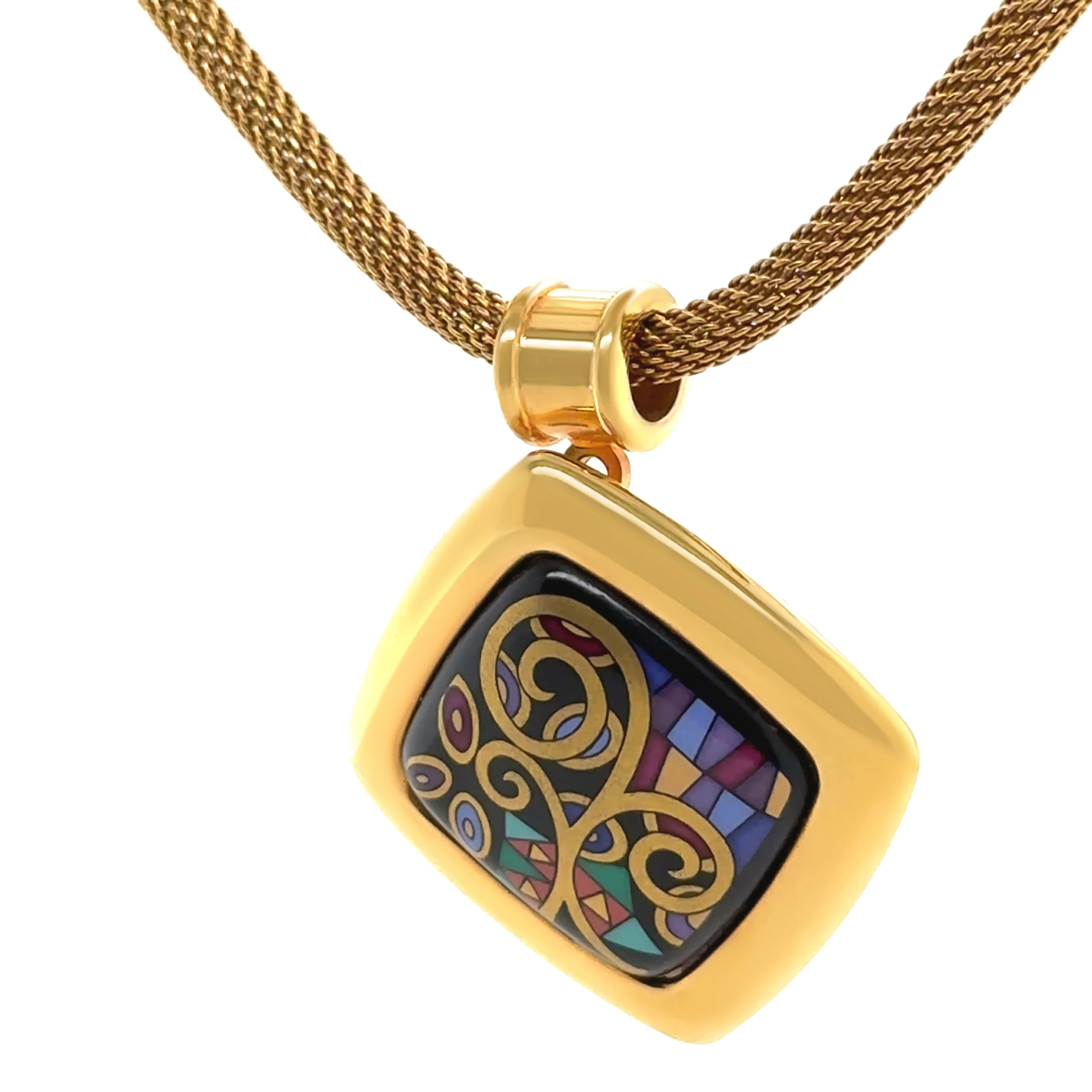 Michaela Frey Wille Gold-Plated Multi-Colour Pendant Necklace - Image 3