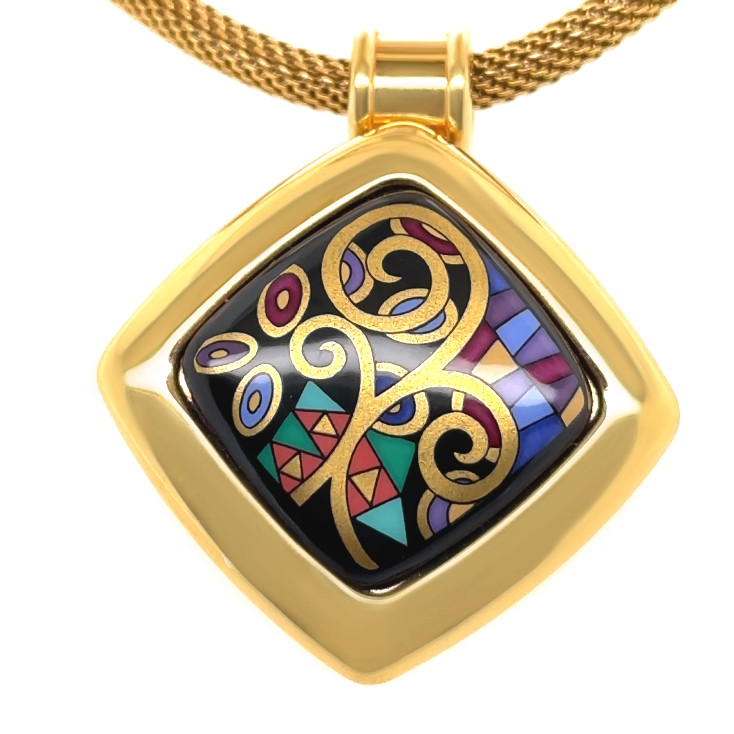 Michaela Frey Wille Gold-Plated Multi-Colour Pendant Necklace - Image 6