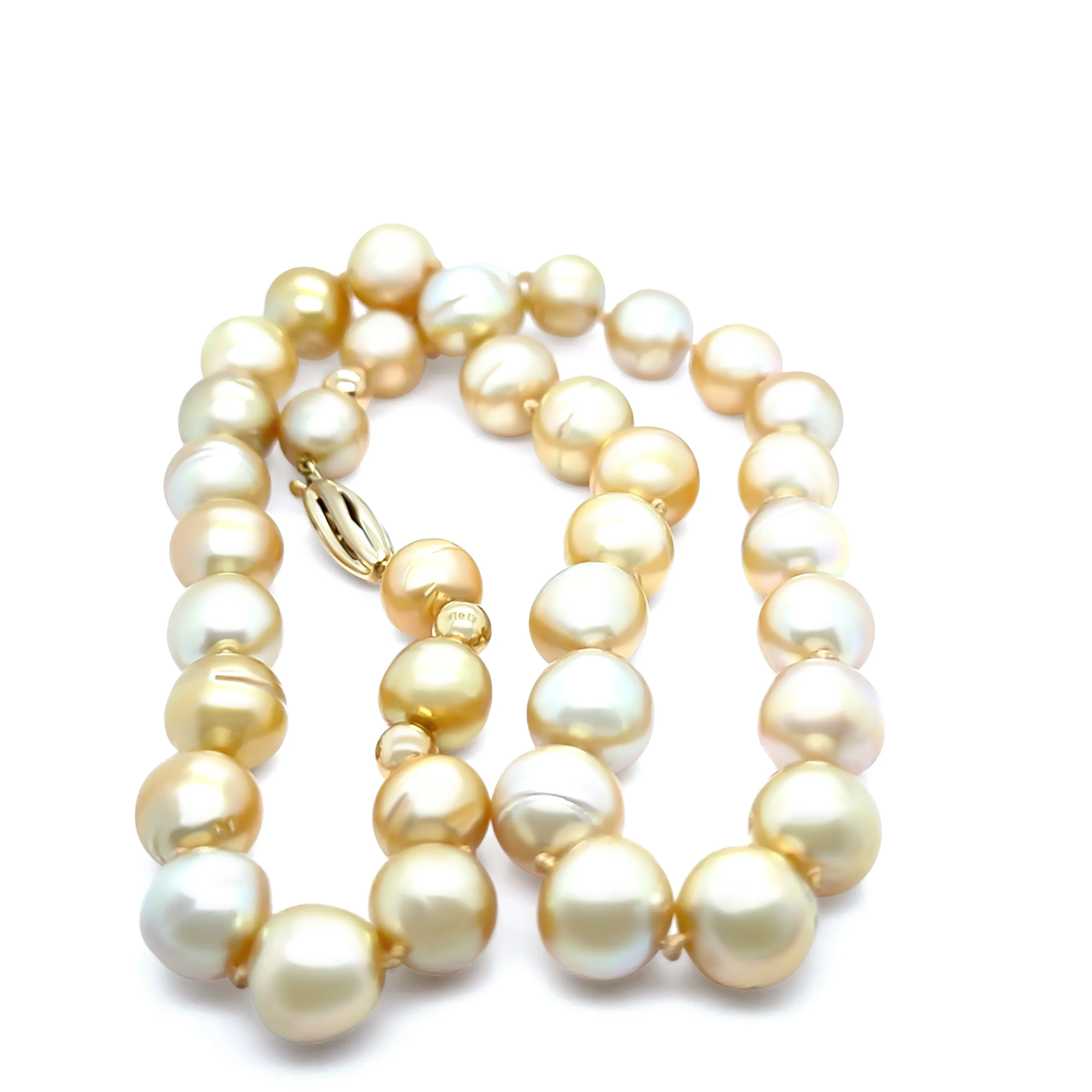 South Sea Pearl Golden Pearl Necklace 75.8g - Image 4