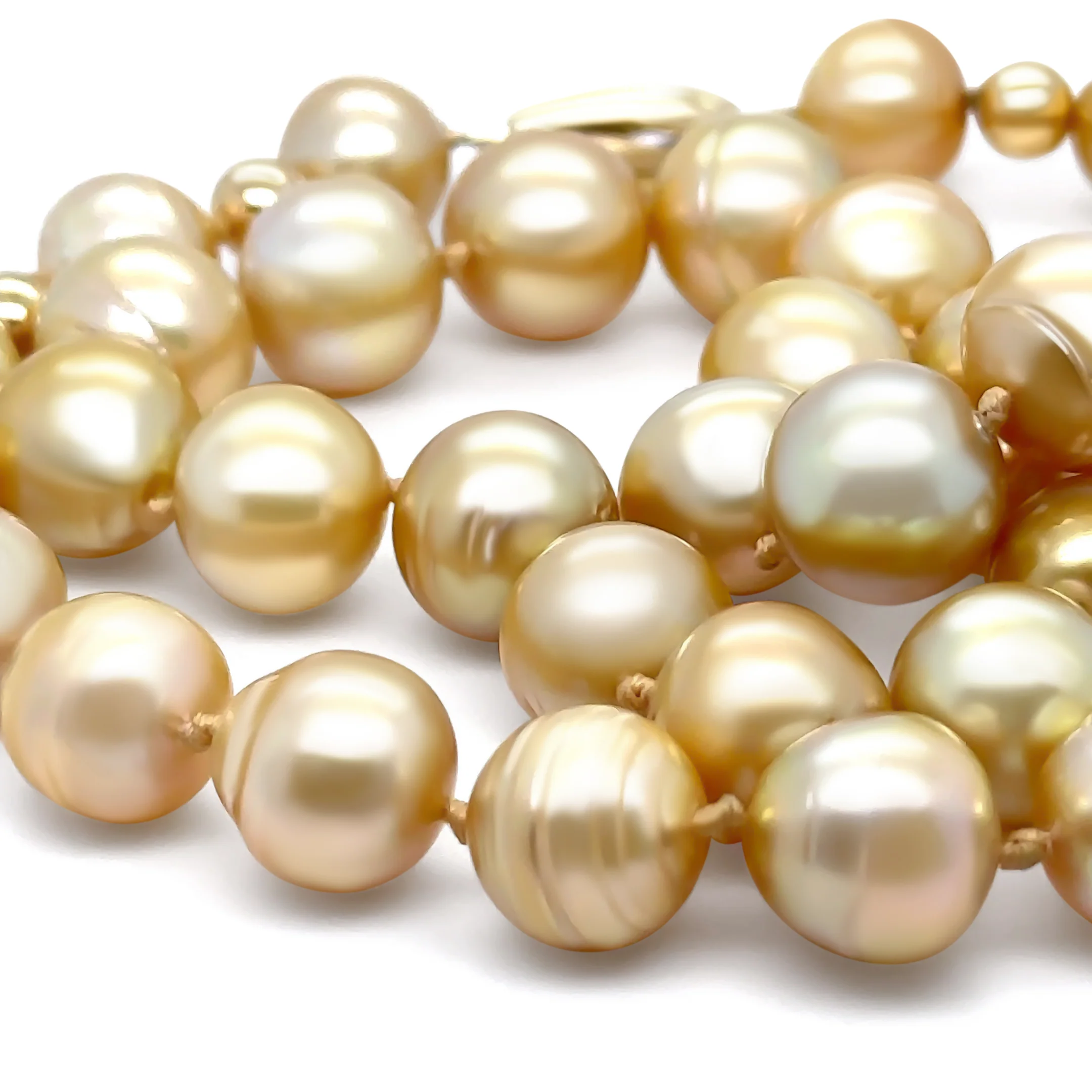 South Sea Pearl Golden Pearl Necklace 75.8g - Image 6
