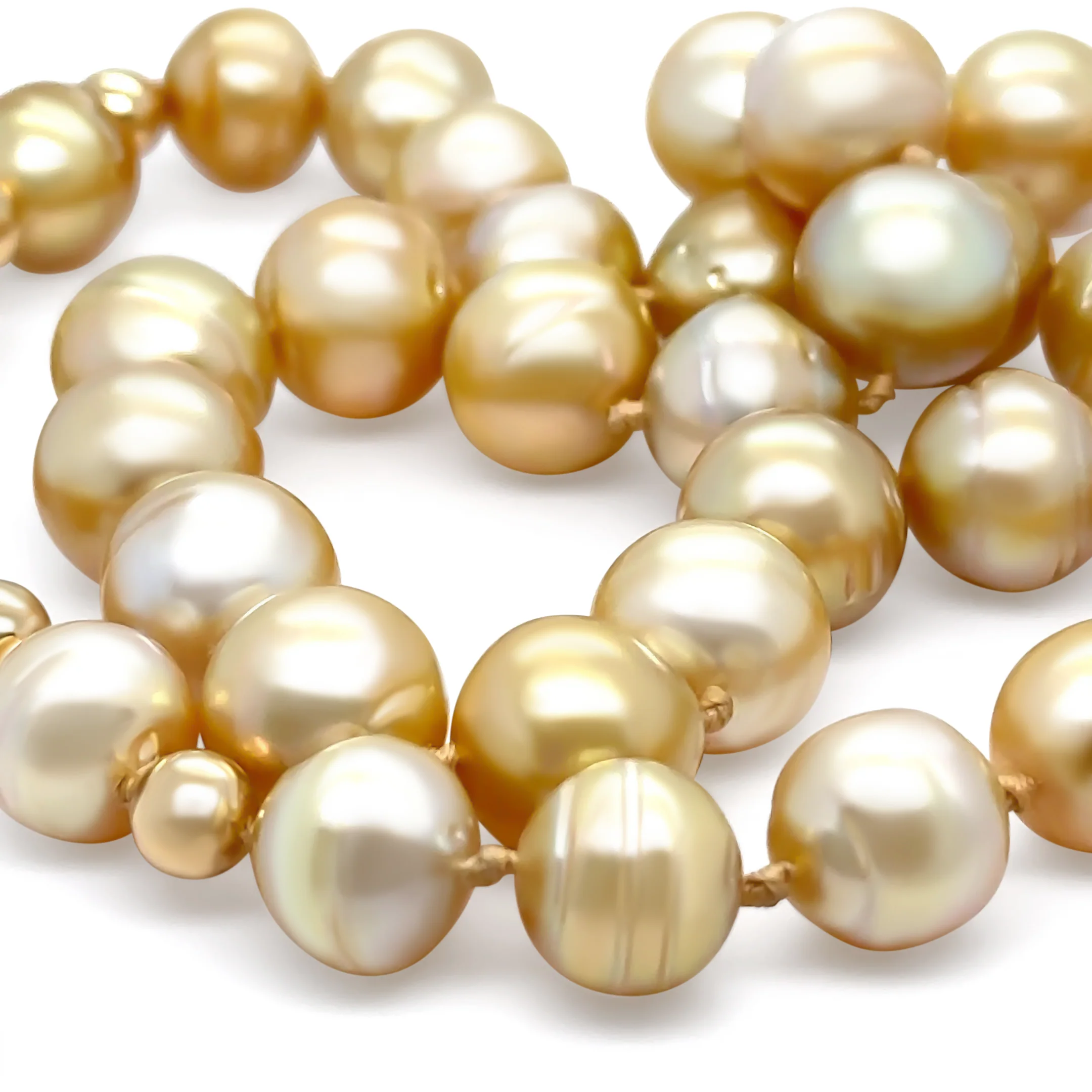 South Sea Pearl Golden Pearl Necklace 75.8g - Image 8