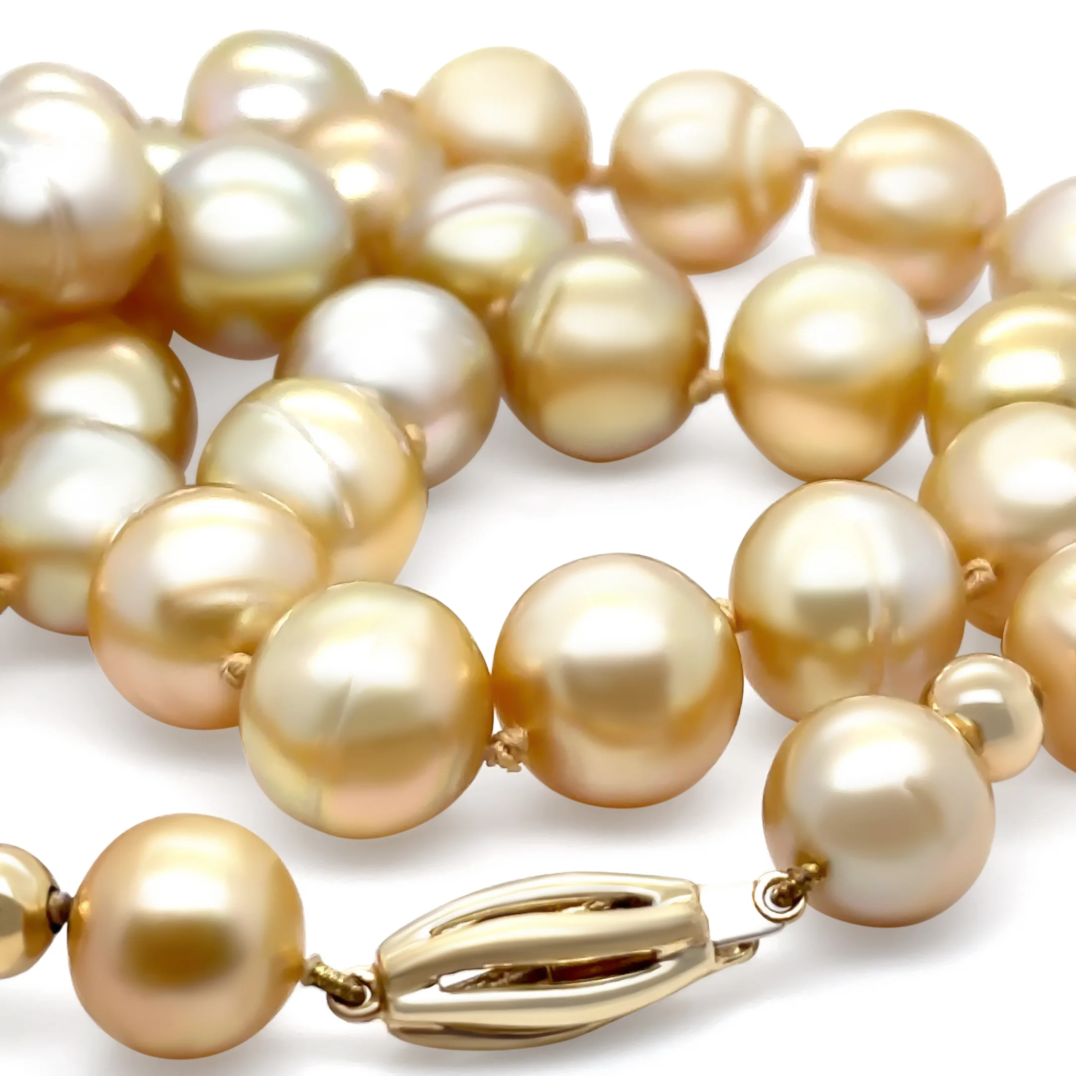 South Sea Pearl Golden Pearl Necklace 75.8g - Image 9