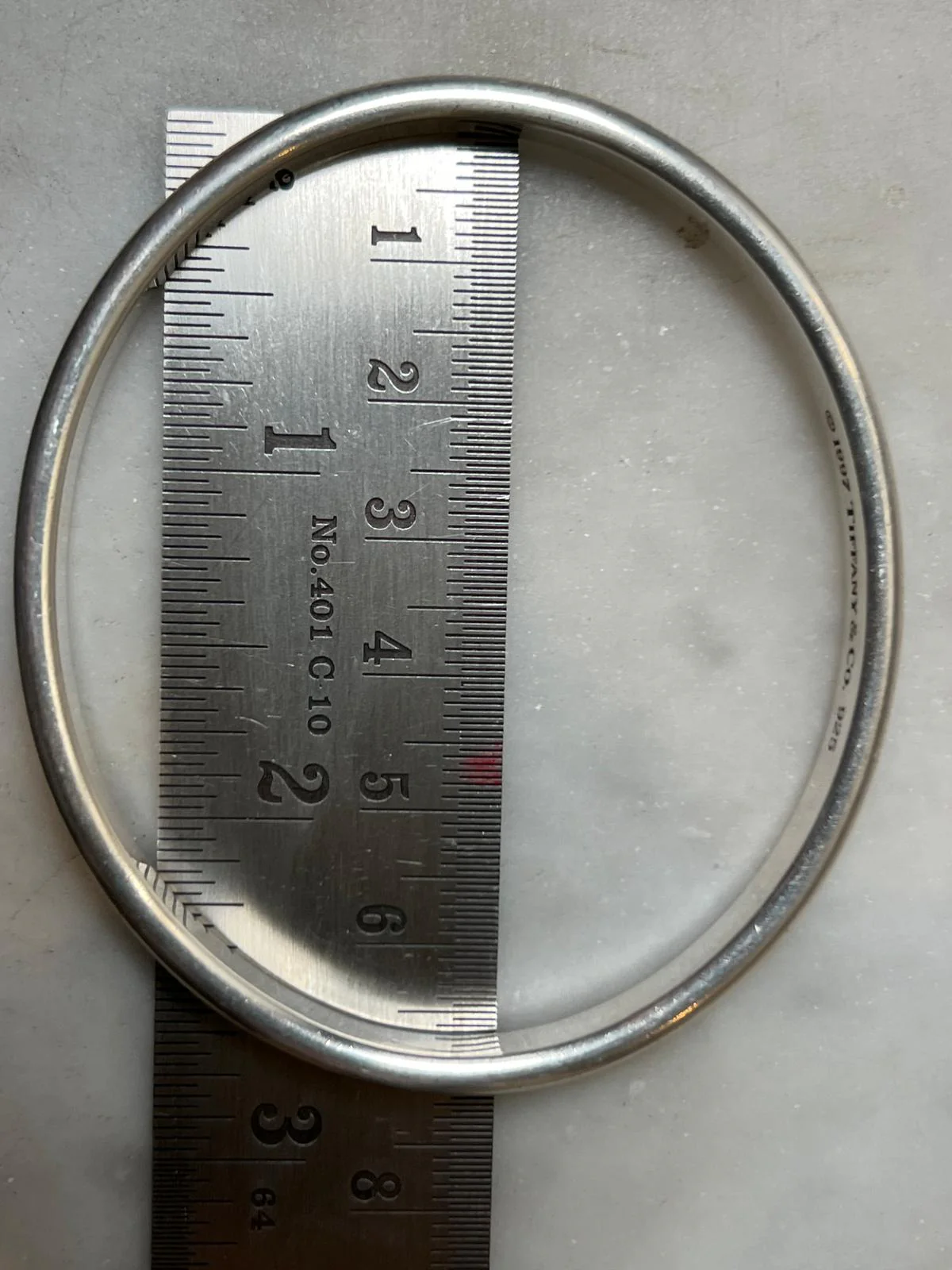 Tiffany & Co. 1837 Narrow Sterling Silver Bracelet 34.15g - Image 8