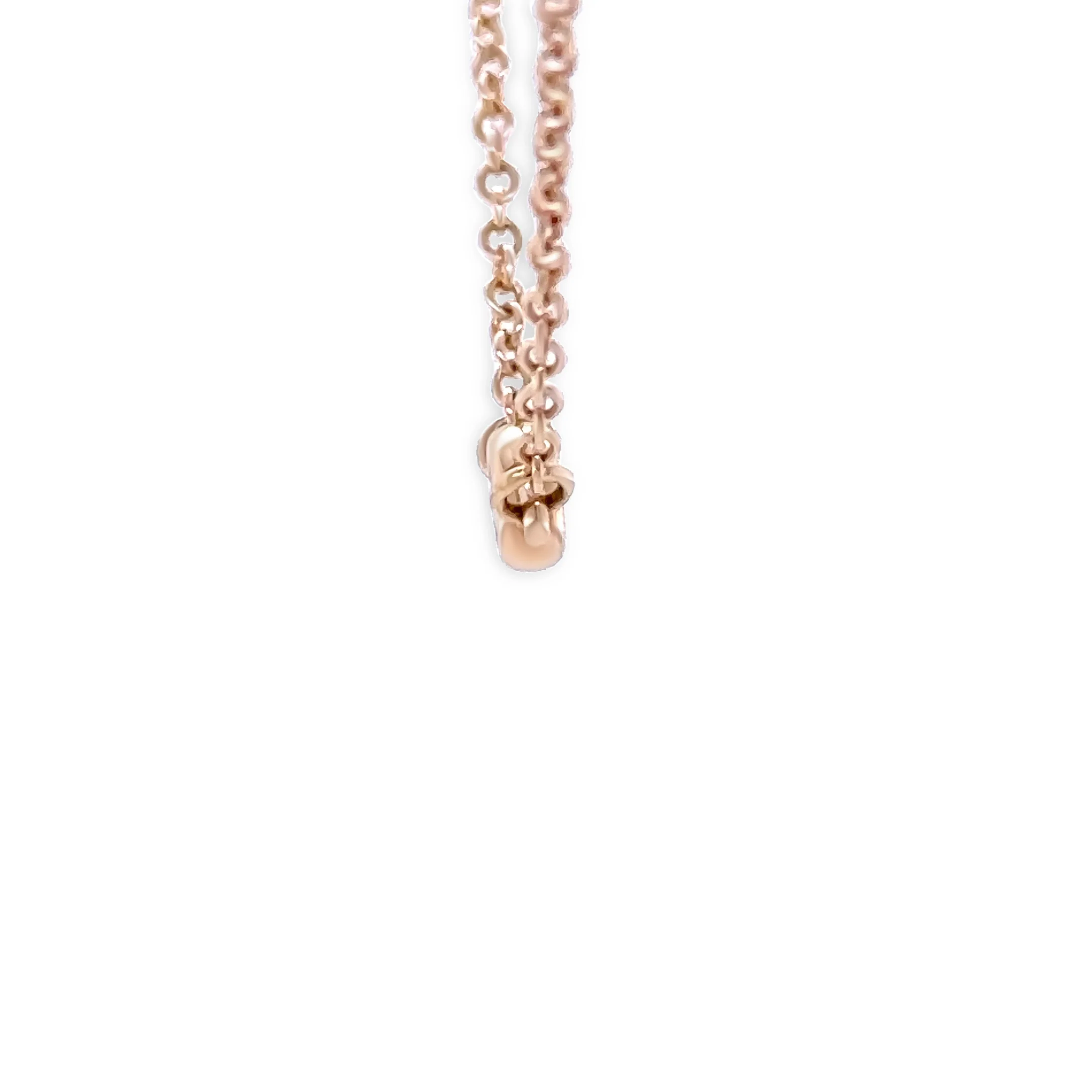 Tiffany & Co. 18ct Rose Gold Elsa Peretti Diamonds by the Yard Bracelet 0.07ct 1.3g - Image 5