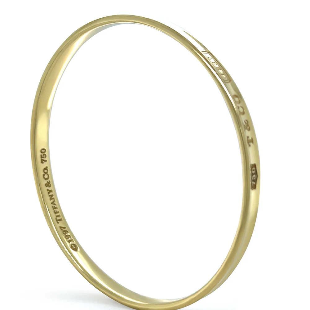 Tiffany & Co. 18ct Yellow Gold 1837 Bangle 29.53g - Image 5