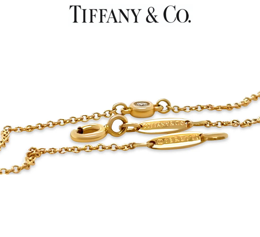 Tiffany & Co 18ct Yellow Gold Diamonds by the Yard Bracelet 0.03ct 1.16g