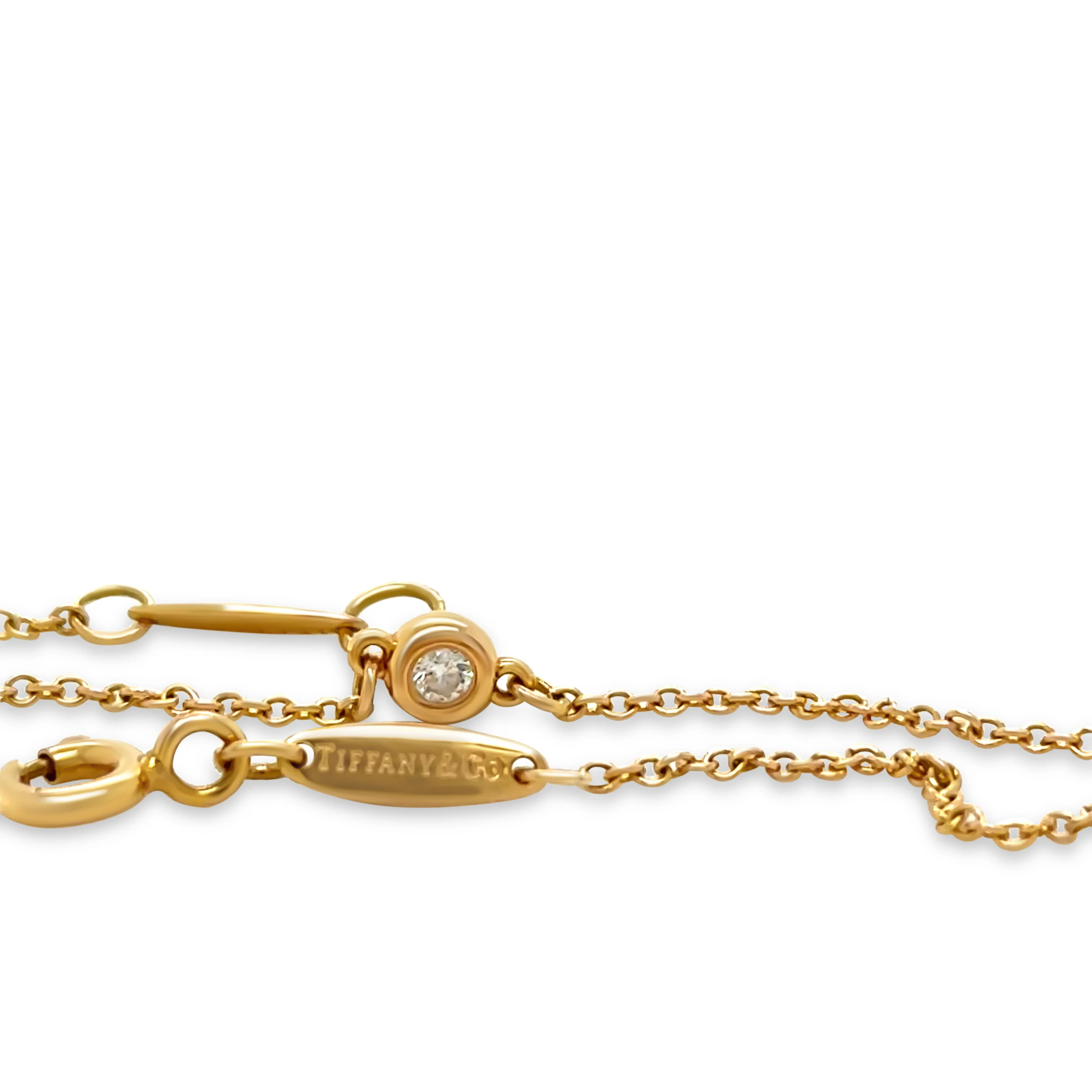 Tiffany & Co 18ct Yellow Gold Diamonds by the Yard Bracelet 0.03ct 1.16g - Image 2