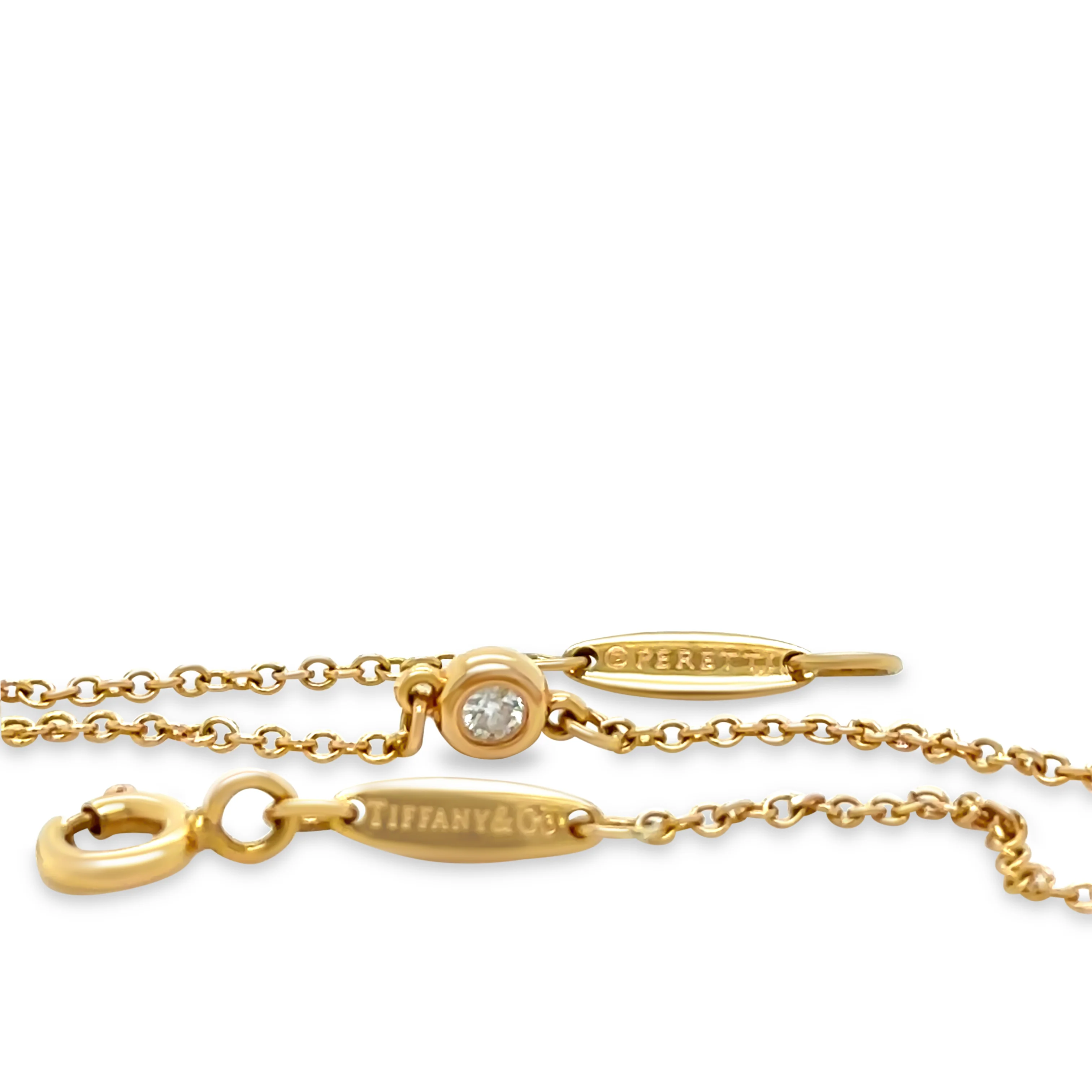 Tiffany & Co 18ct Yellow Gold Diamonds by the Yard Bracelet 0.03ct 1.16g - Image 3