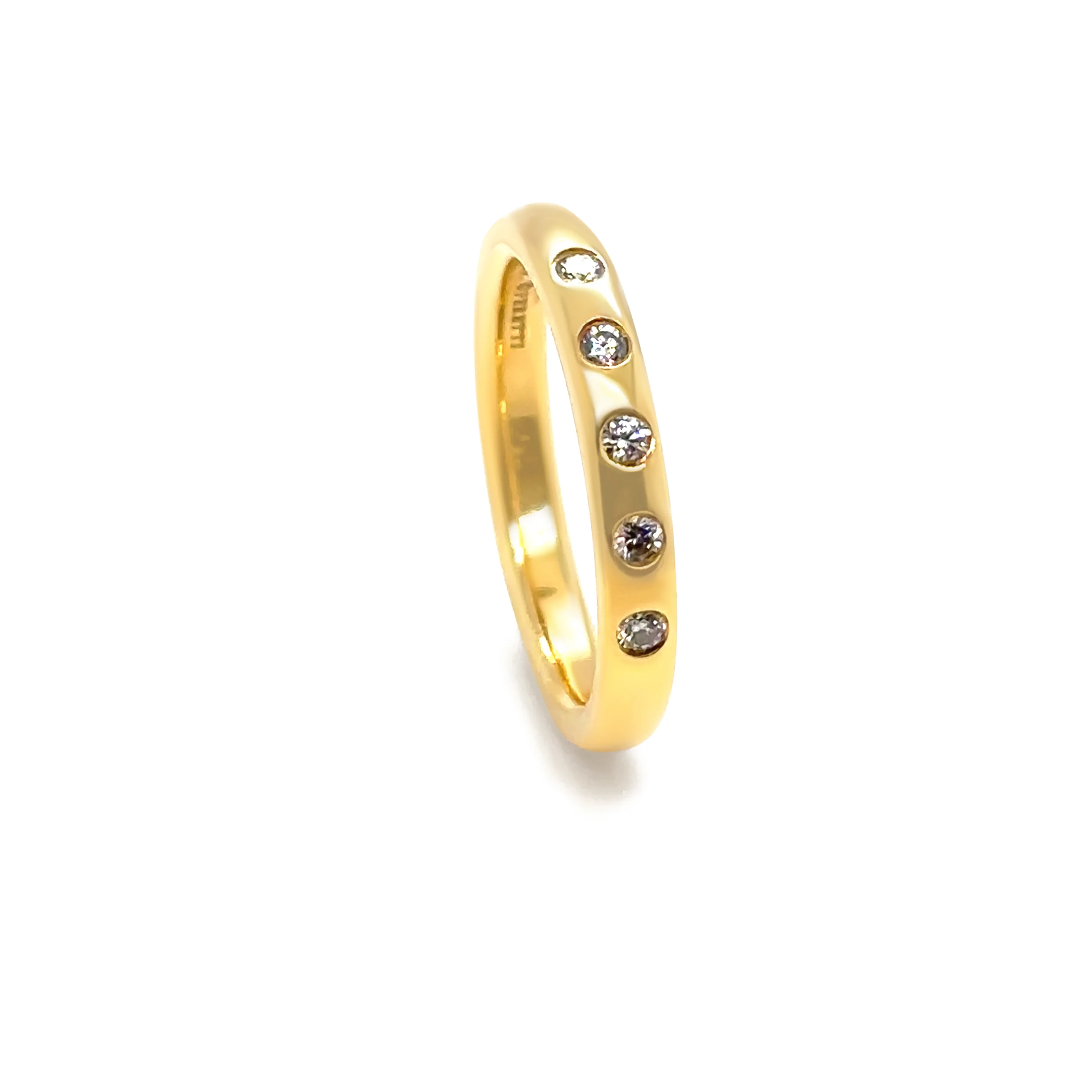 Tiffany & Co. 18ct Yellow Gold Elsa Peretti Diamond Ring 0.10ct 3.88g - Image 3