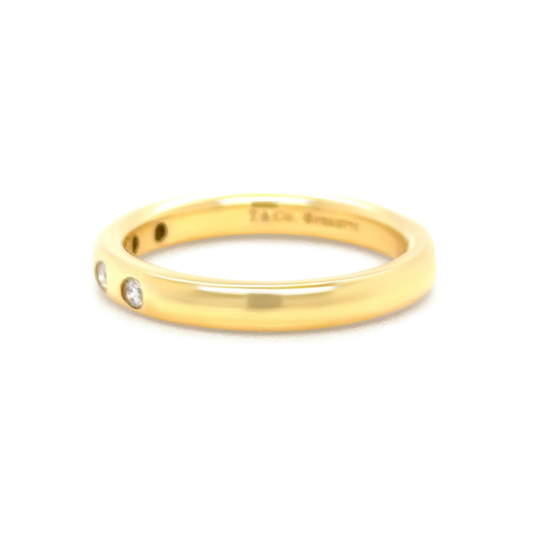Tiffany & Co. 18ct Yellow Gold Elsa Peretti Diamond Ring 0.10ct 3.88g - Image 6