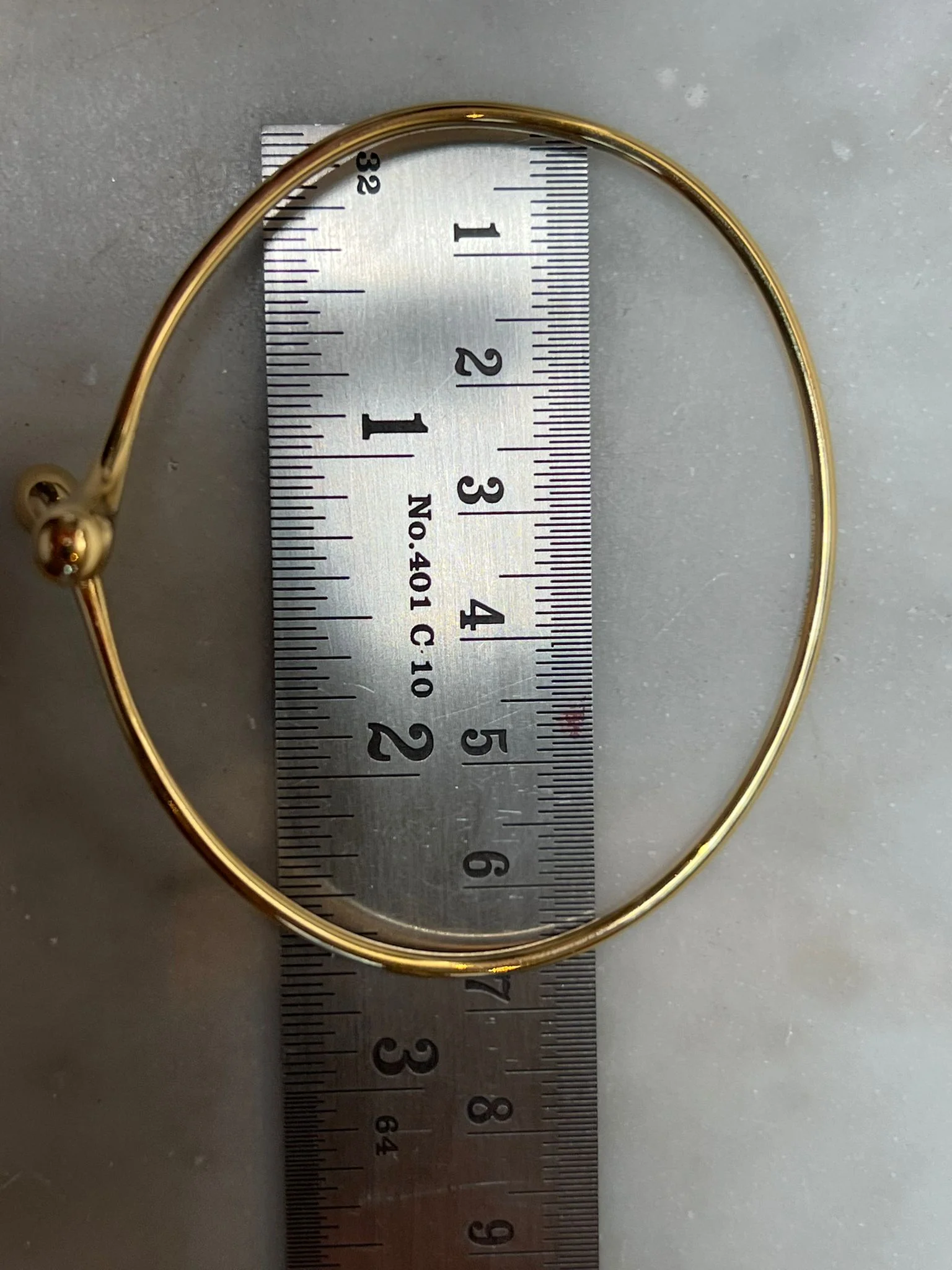 Tiffany & Co 18ct Yellow Gold Elsa Peretti Elongated Teardrop Bangle 14.13g - Image 9