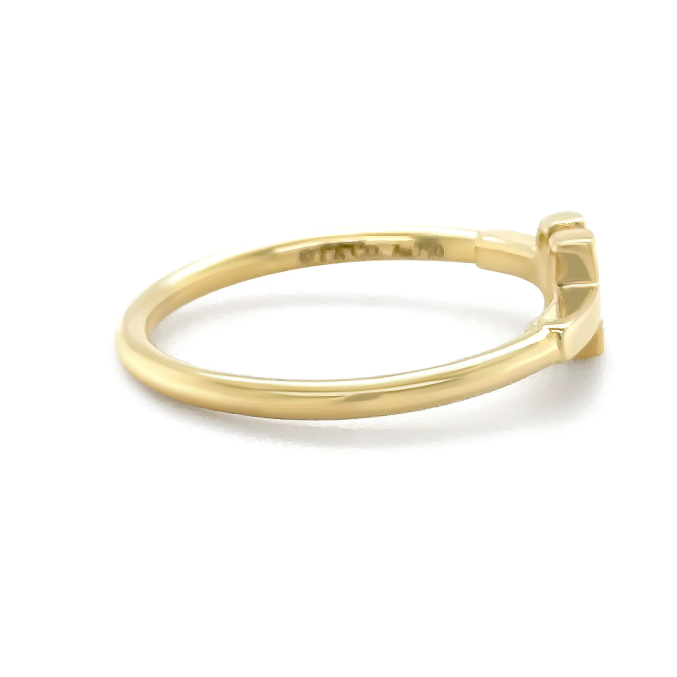 Tiffany & Co. 18ct Yellow Gold T Wire Ring 3g - Image 4