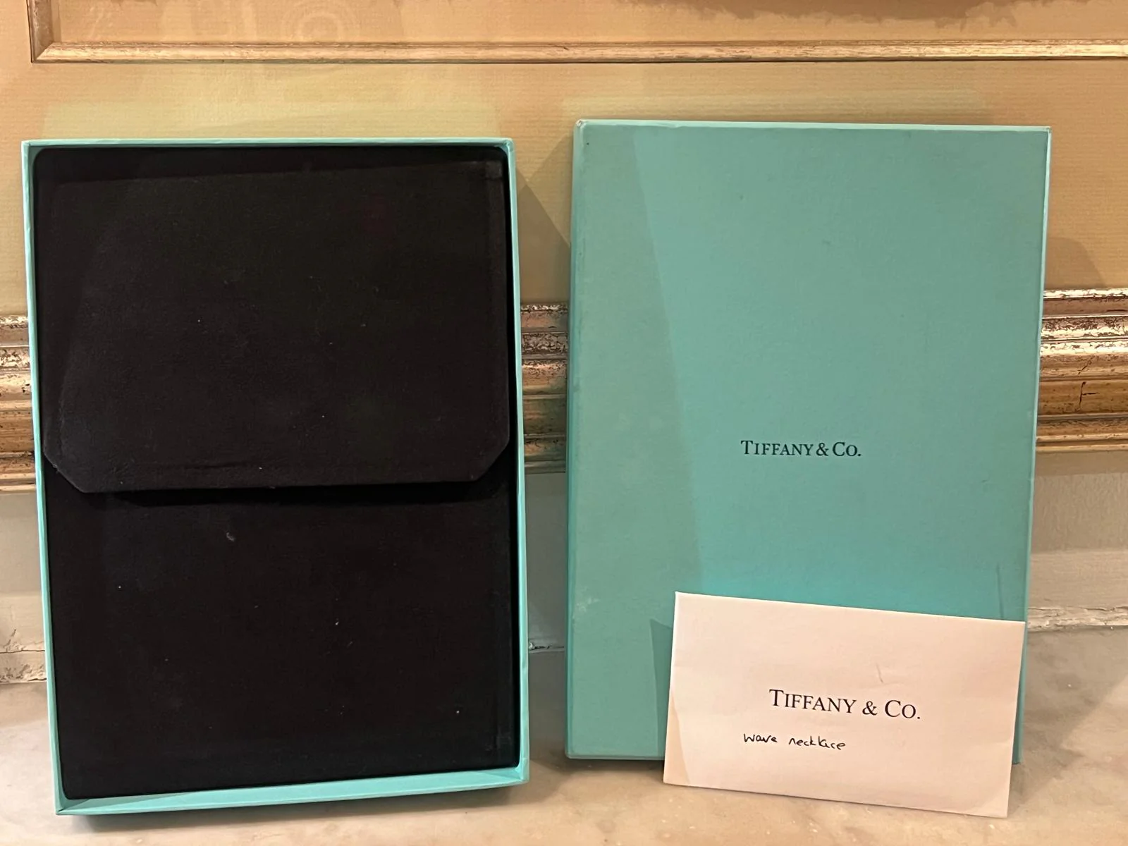 Tiffany & Co Elsa Peretti 18ct Yellow Gold Wave Necklace 25g - Image 5