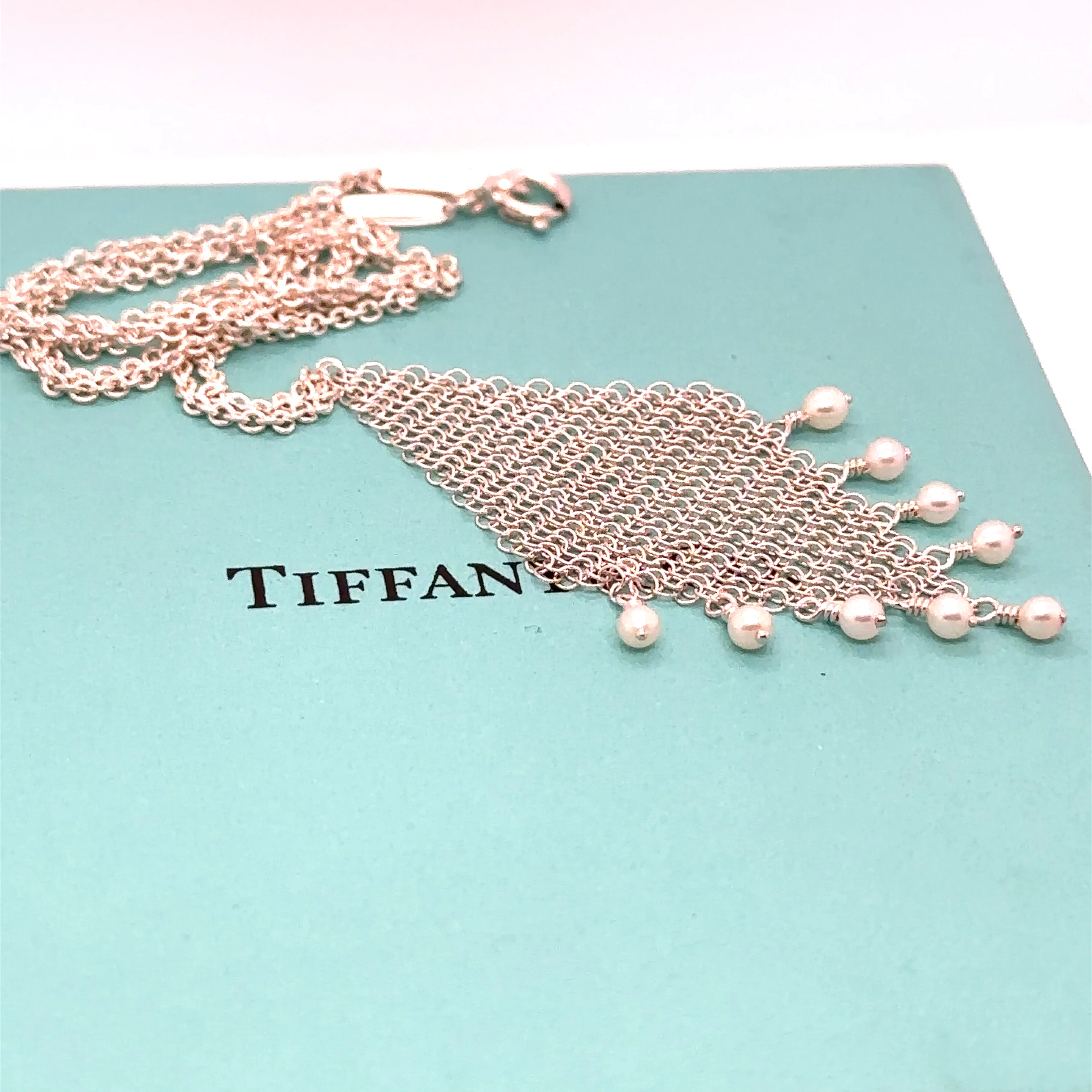 Tiffany & Co Elsa Peretti Mesh Fringe Pendant - Image 4