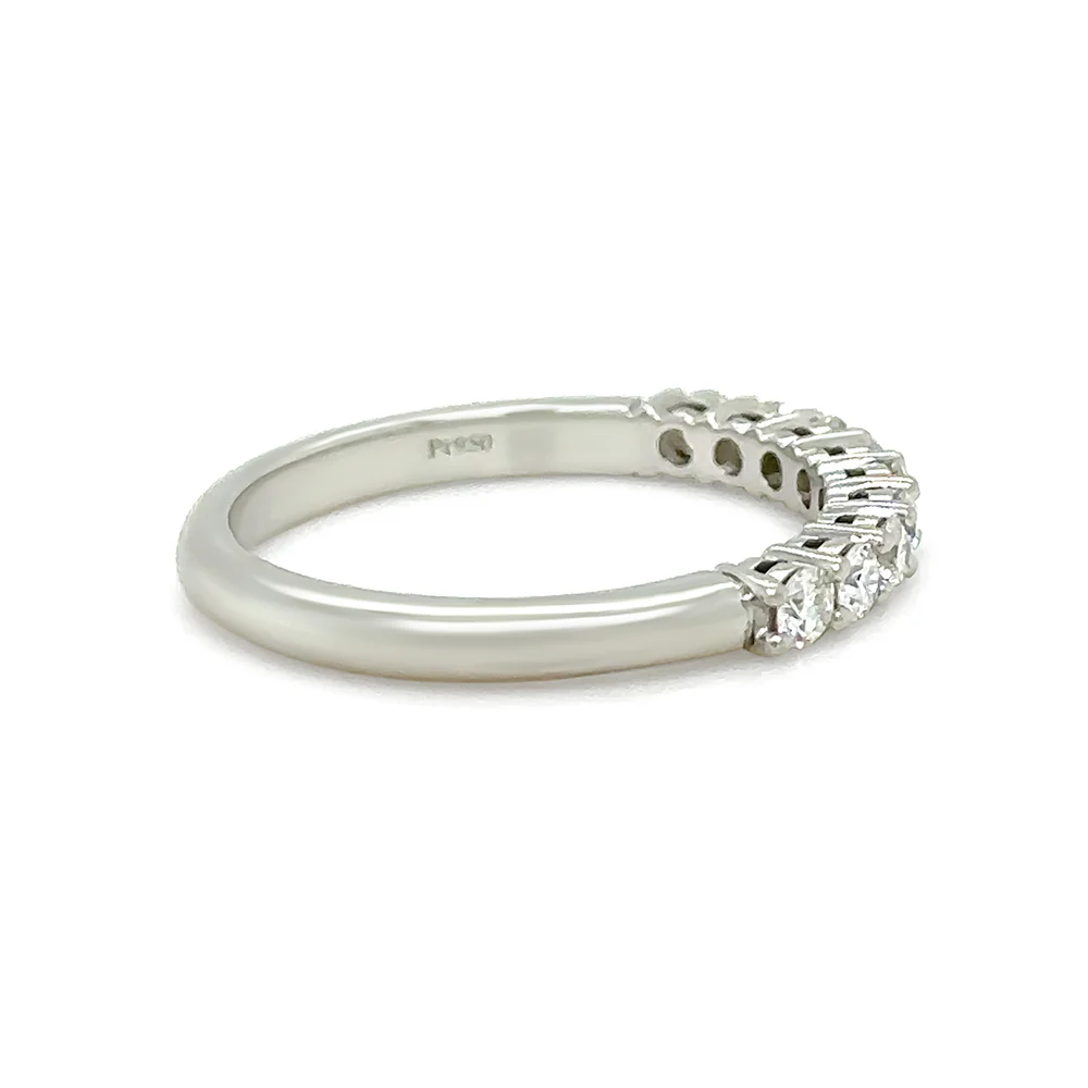 Tiffany & Co. Platinum Diamond Forever Band Ring 0.27ct 4.58g - Image 4