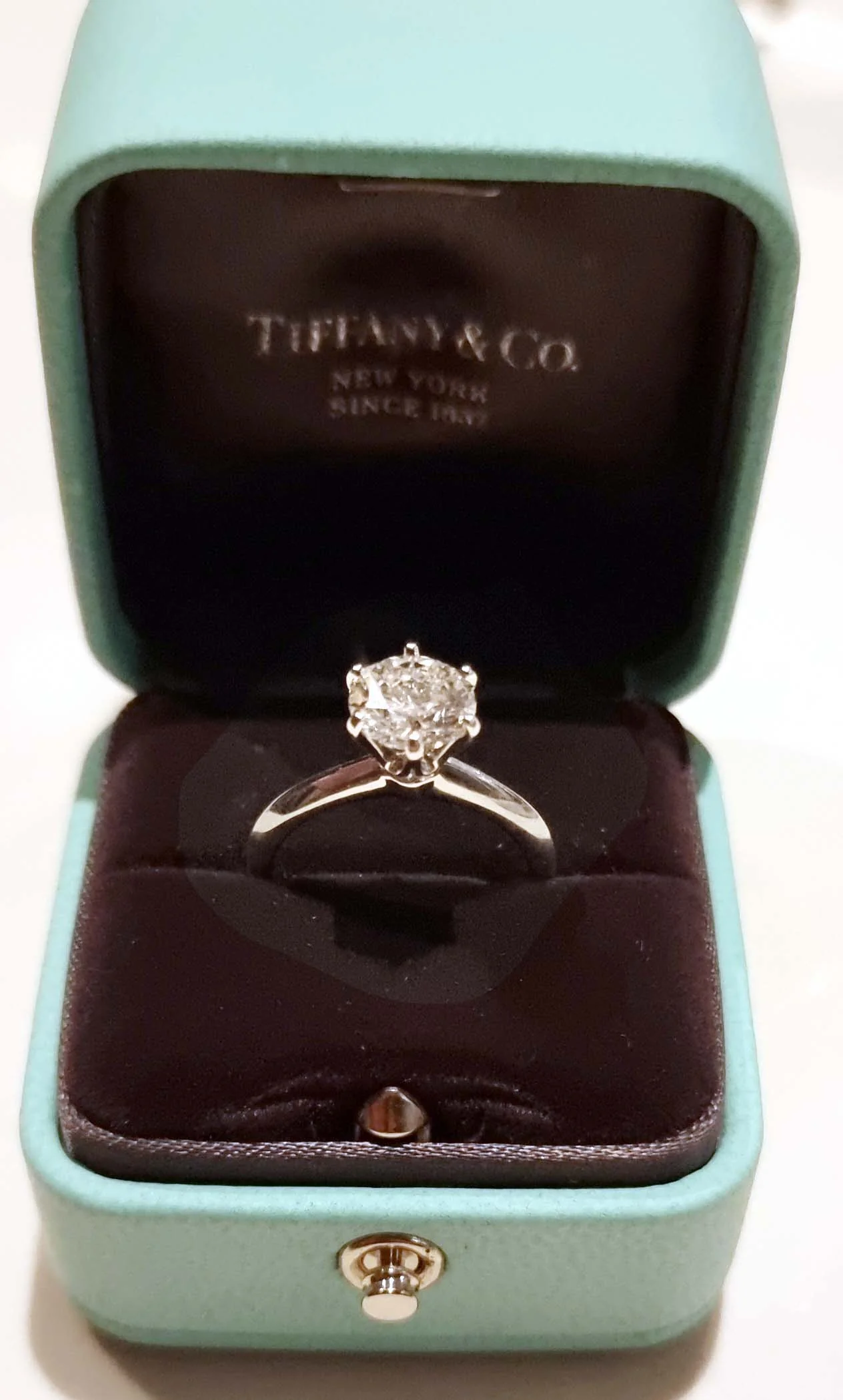 Tiffany & Co Platinum Diamond Ring 1.64ct - Image 4
