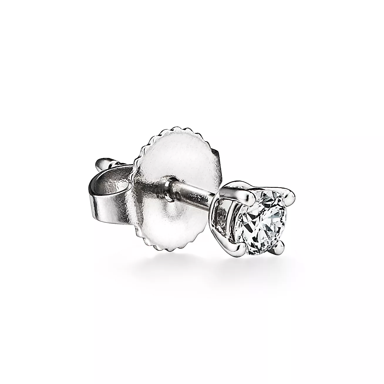 Tiffany & Co. Platinum Diamond Stud Earrings 0.15ct 1.92g - Image 2