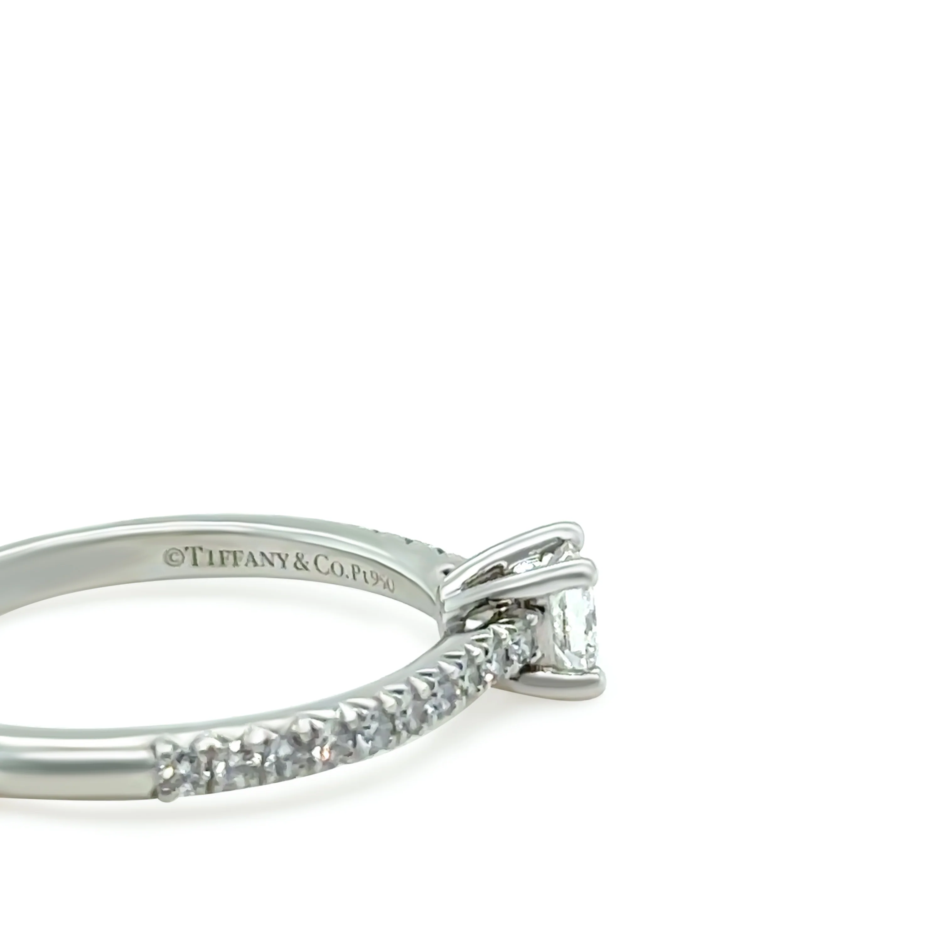 Tiffany & Co. Platinum Novo Princess-Cut Diamond Engagement Ring 0.23ct 3g - Image 2