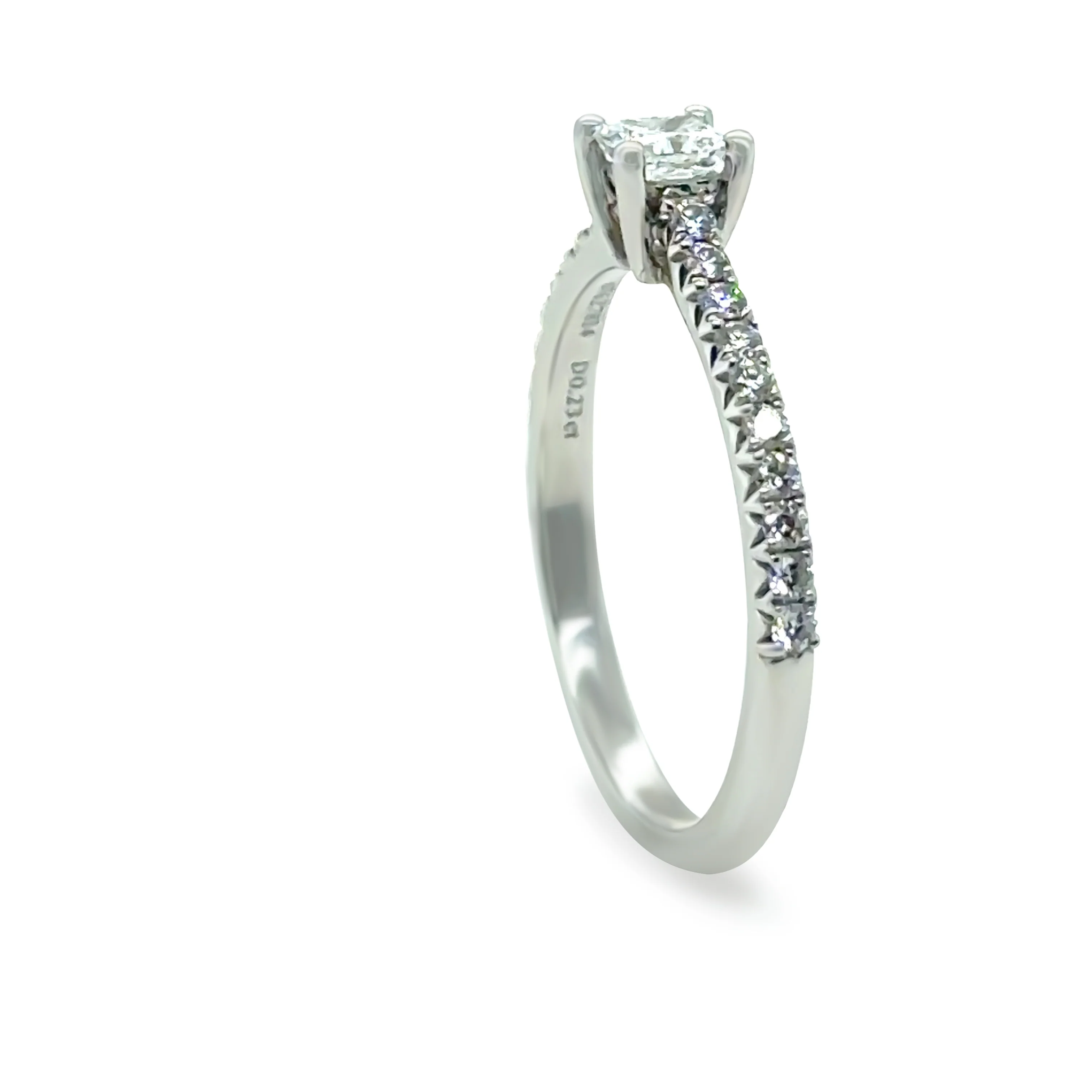 Tiffany & Co. Platinum Novo Princess-Cut Diamond Engagement Ring 0.23ct 3g - Image 6