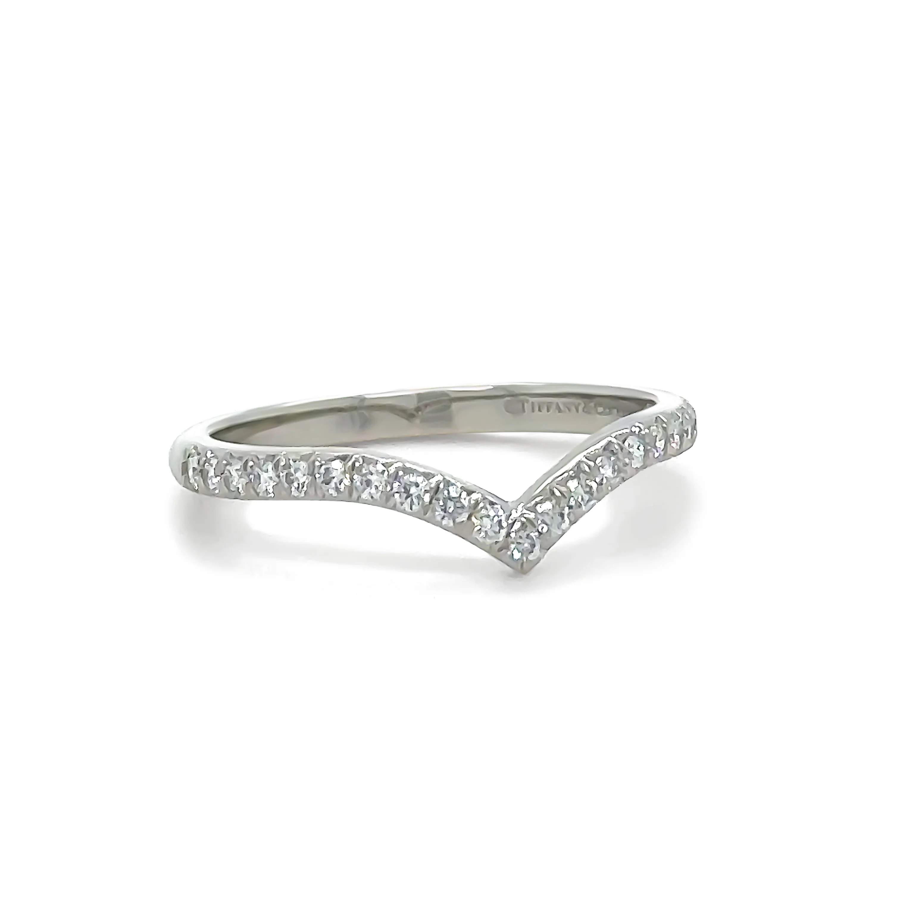 Tiffany & Co Platinum Soleste Diamond Ring 0.17ct - Image 2