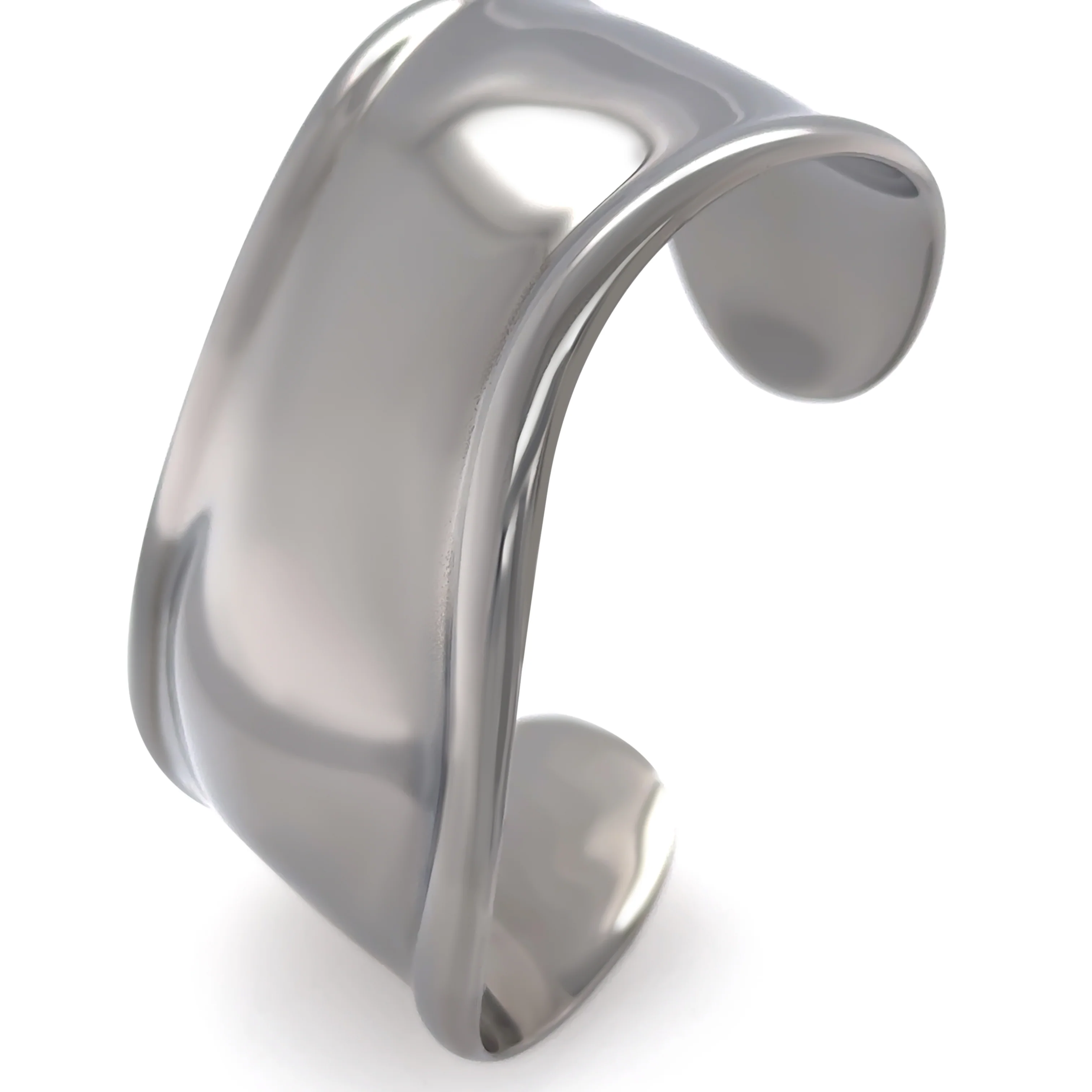 Tiffany & Co Rare Elsa Peretti Ruthenium Charcoal Bone Cuff Bracelet 65.5g - Image 3