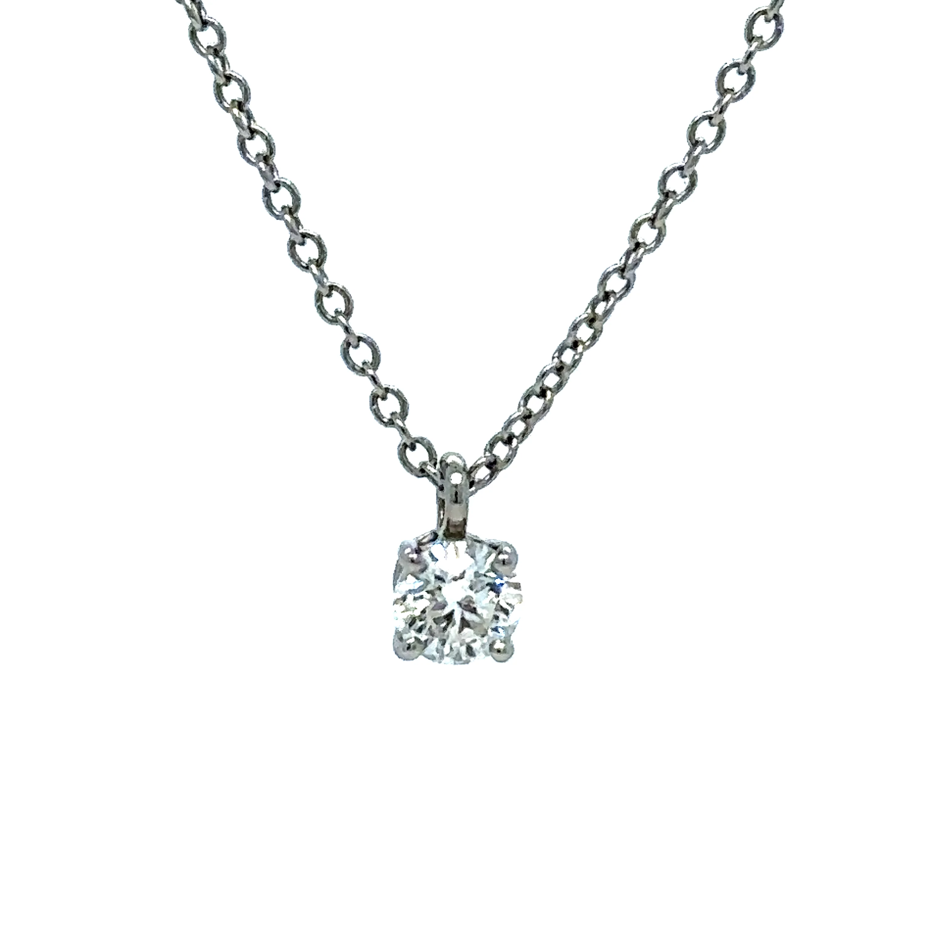 Tiffany & Co Solitaire Diamond Pendant - Image 3
