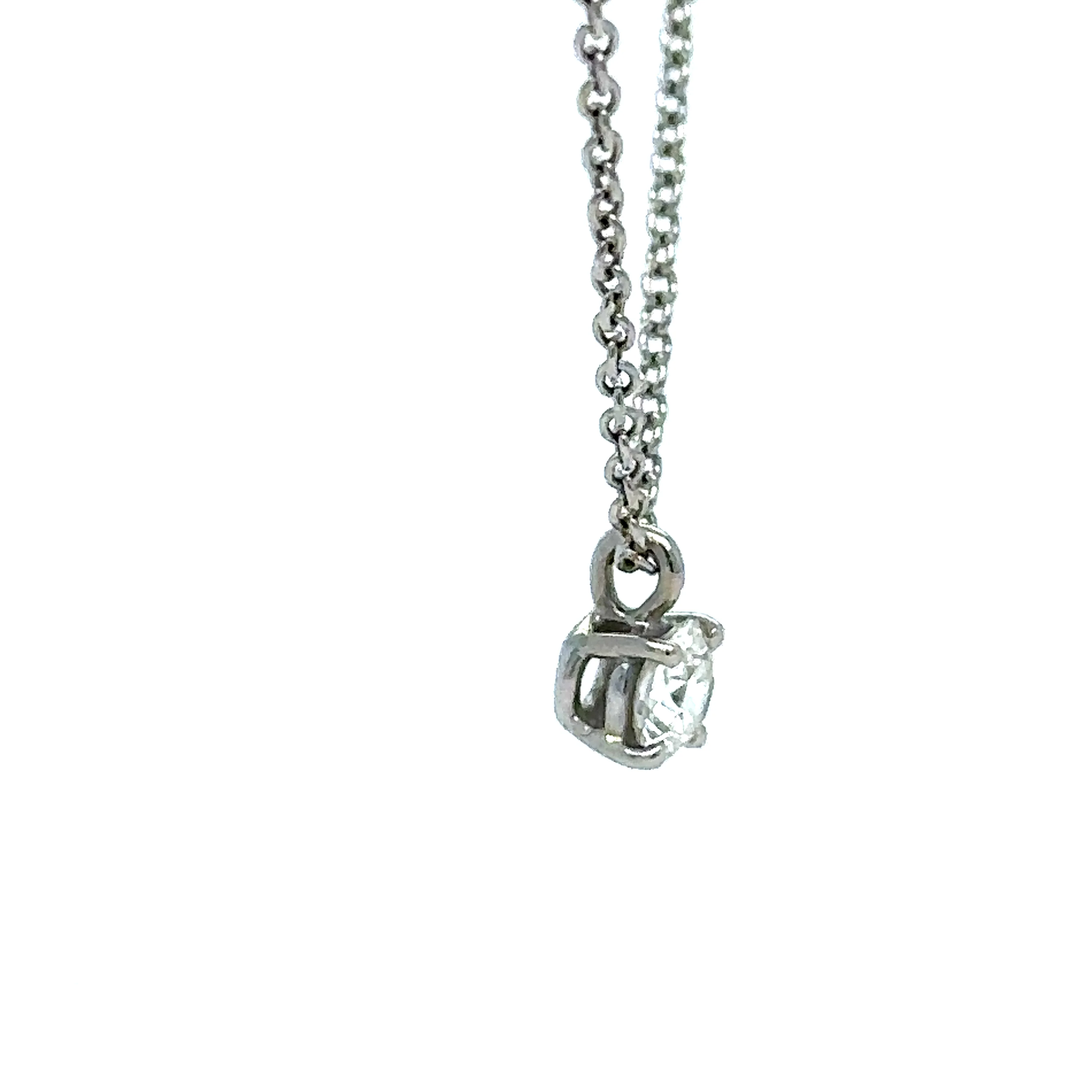 Tiffany & Co Solitaire Diamond Pendant - Image 5