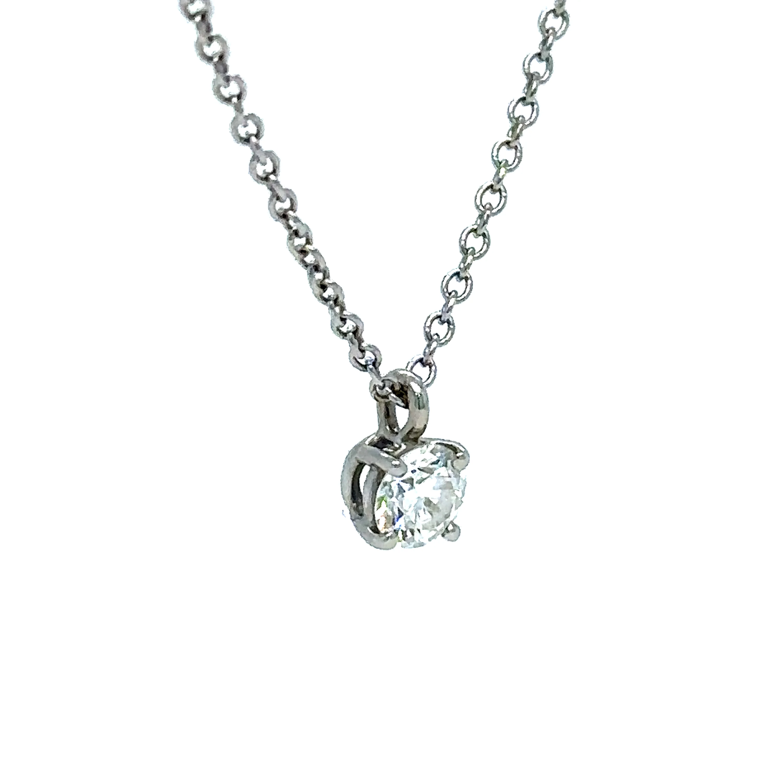Tiffany & Co Solitaire Diamond Pendant - Image 6