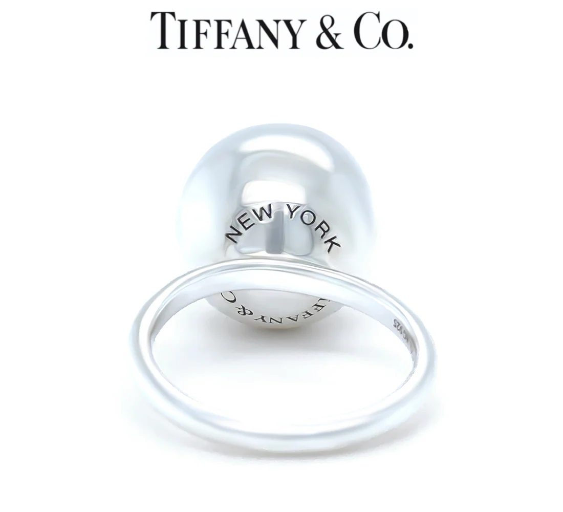 Tiffany & Co. Sterling Silver HardWear Ball Ring 8g