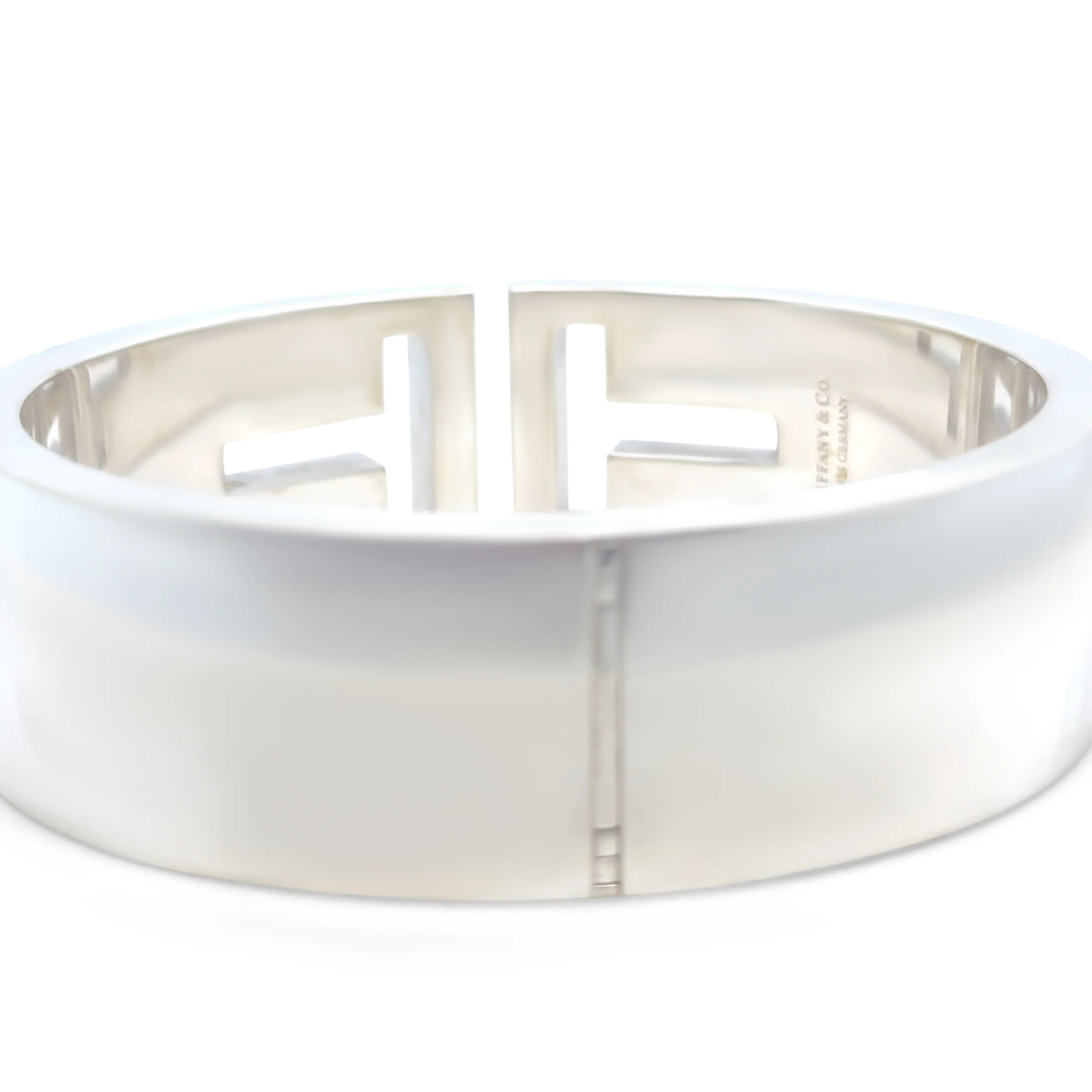 Tiffany & Co Sterling Silver T Cutout Cuff Bracelet 83.71g - Image 3