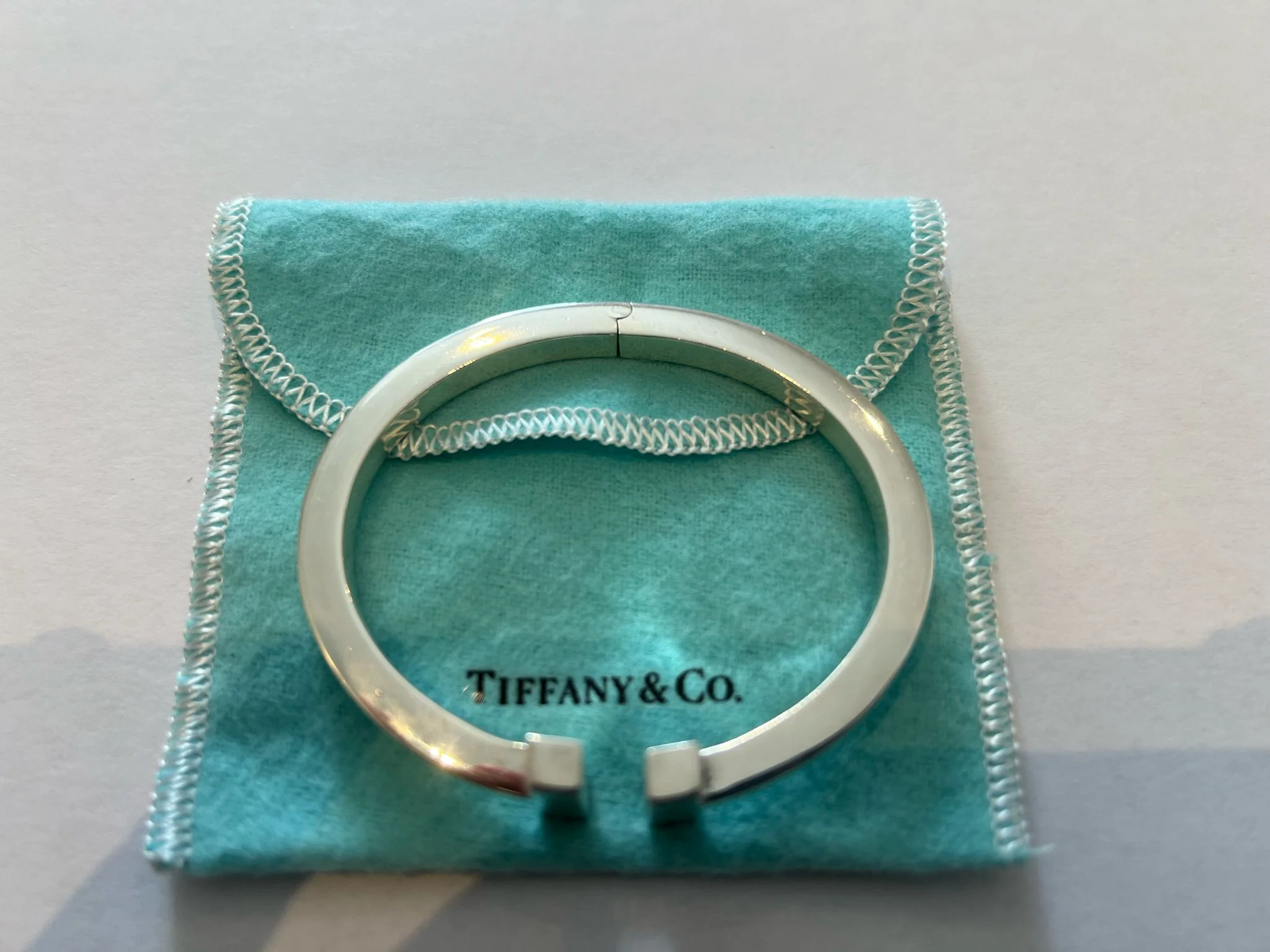 Tiffany & Co T Square Bracelet Sterling Silver - Image 9