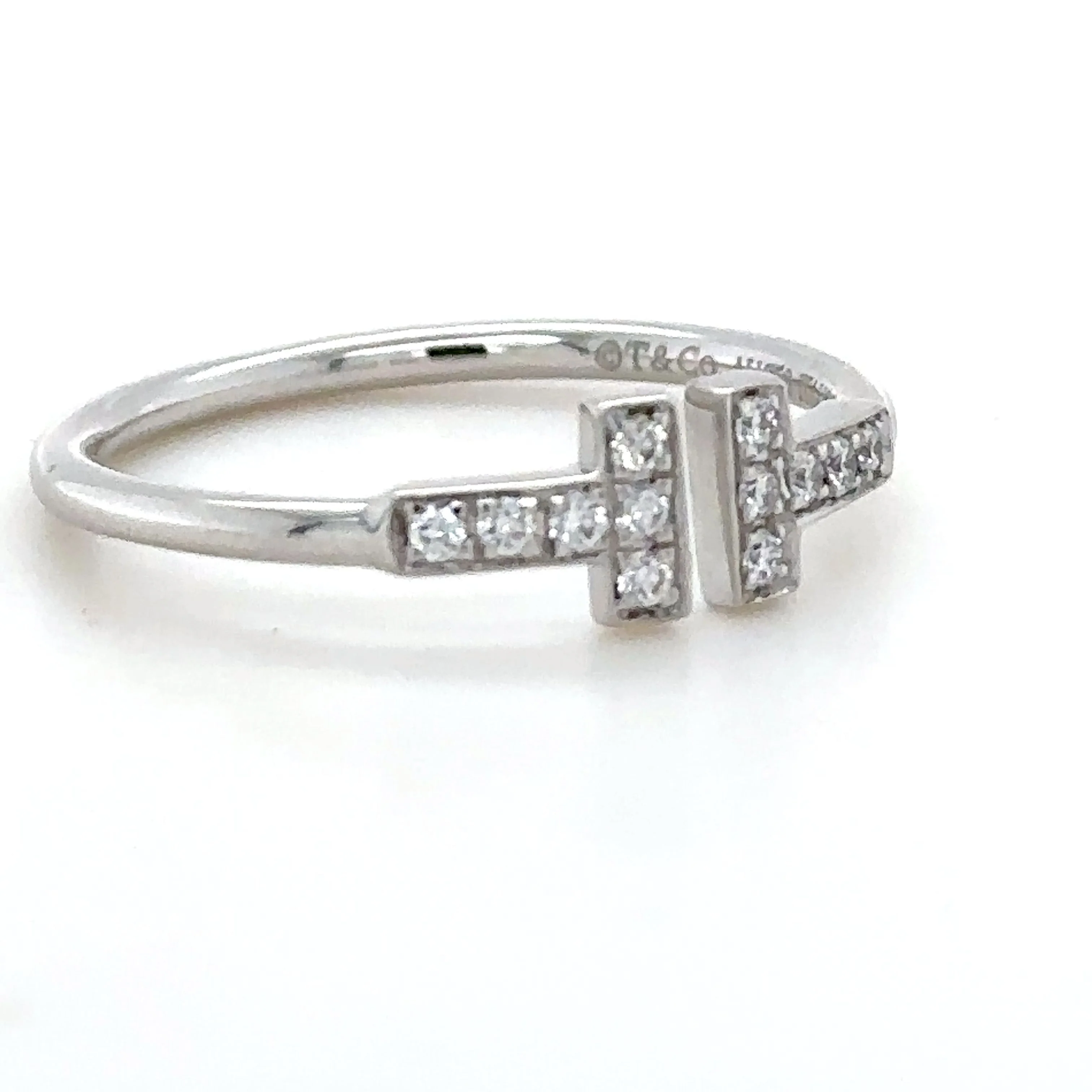 Tiffany & Co T Wire Diamond Ring 0.15ct - Image 4