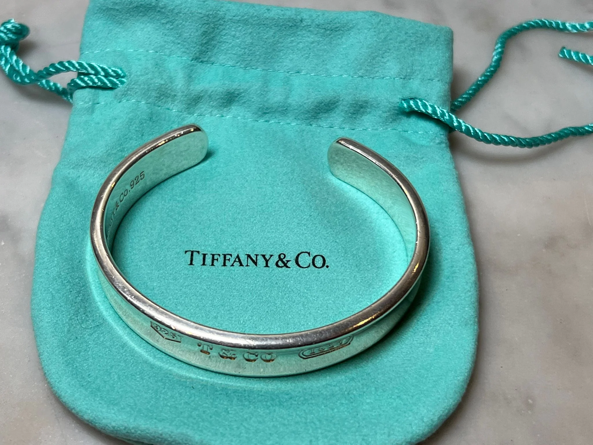 Tiffany & Co. Sterling Silver Vintage 1837 Bracelet 51.29g - Image 6