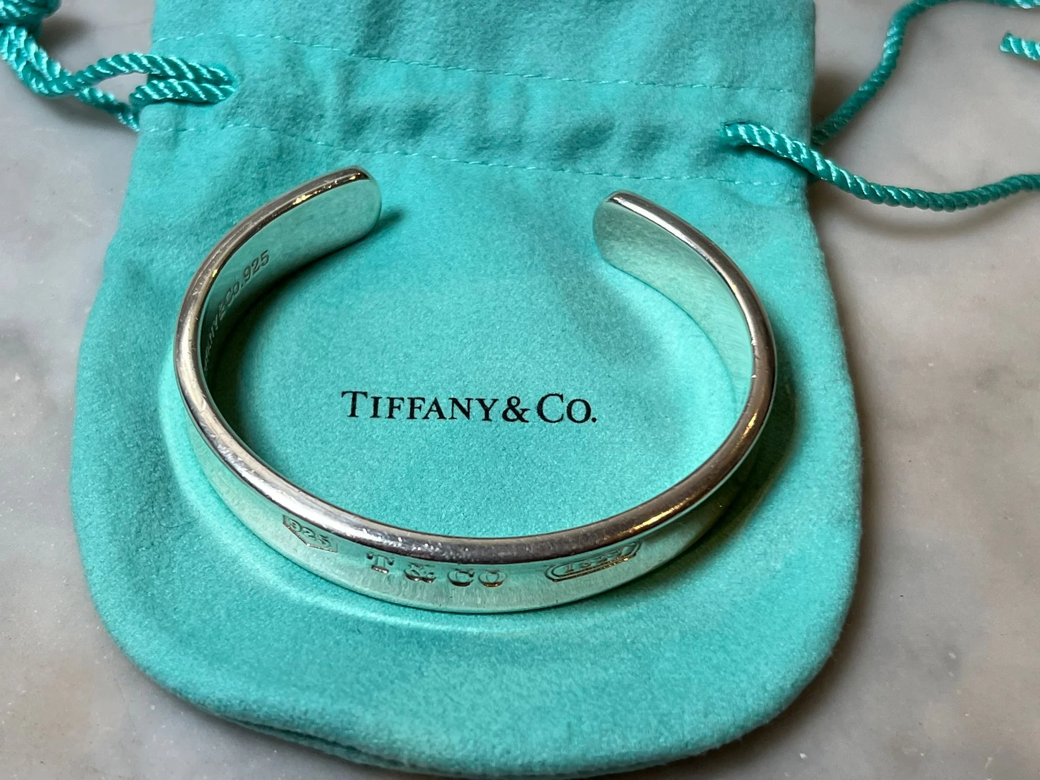 Tiffany & Co. Sterling Silver Vintage 1837 Bracelet 51.29g - Image 7