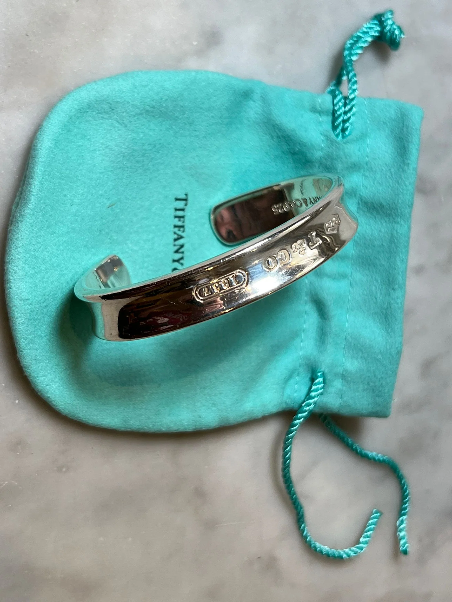 Tiffany & Co. Sterling Silver Vintage 1837 Bracelet 51.29g - Image 8