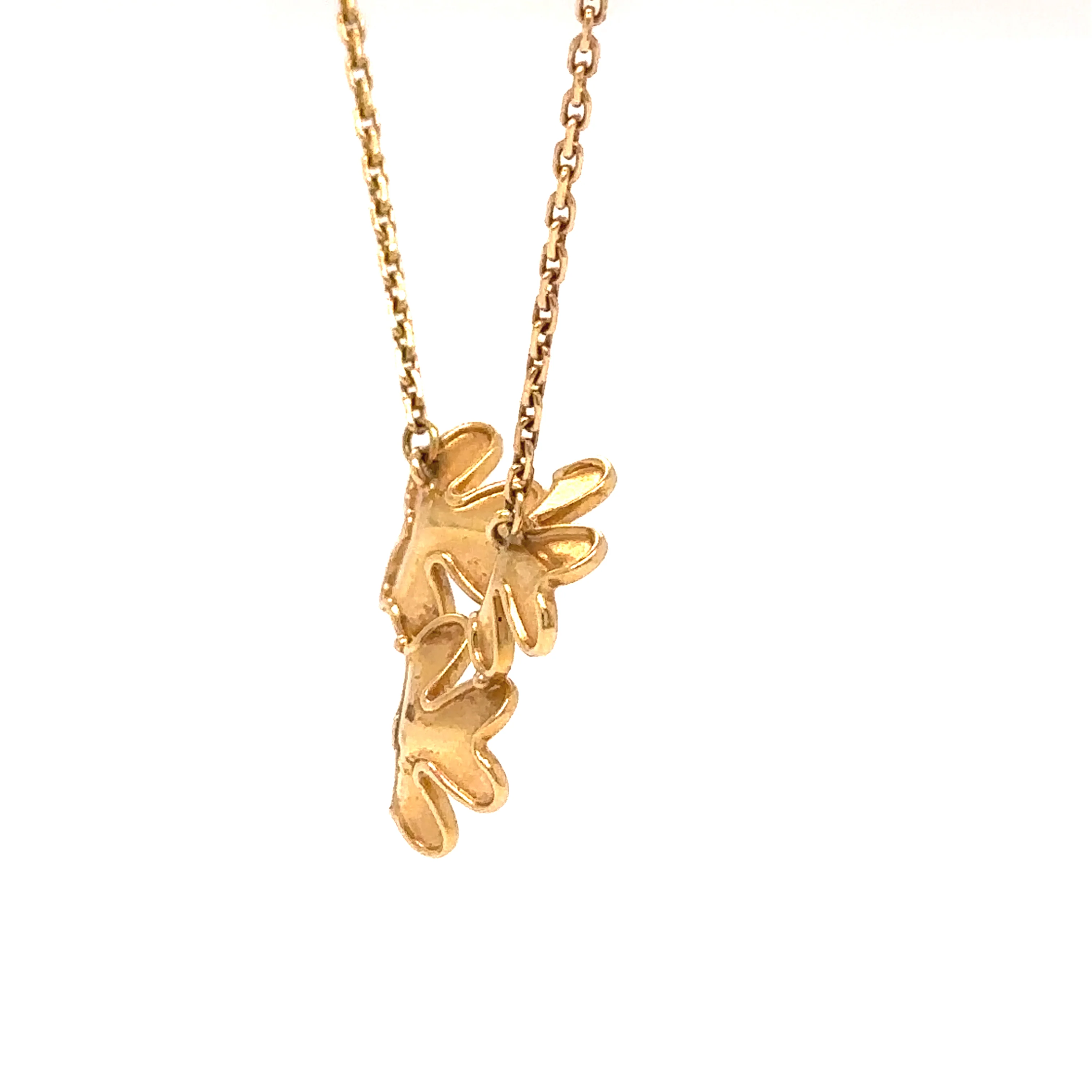 Van Cleef & Arpels Frivole 3-Flower Diamond Pendant Necklace 0.16ct 6.2g - Image 3