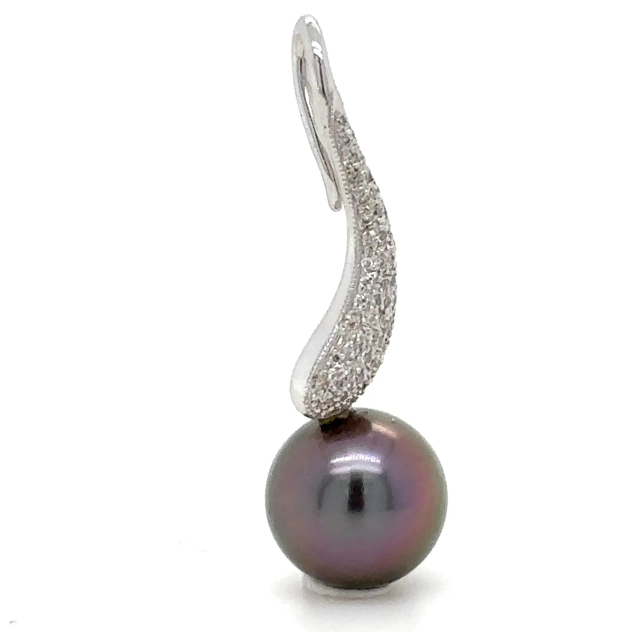 Willie Creek Tahitian Pearl and Diamond Pendant - Image 3